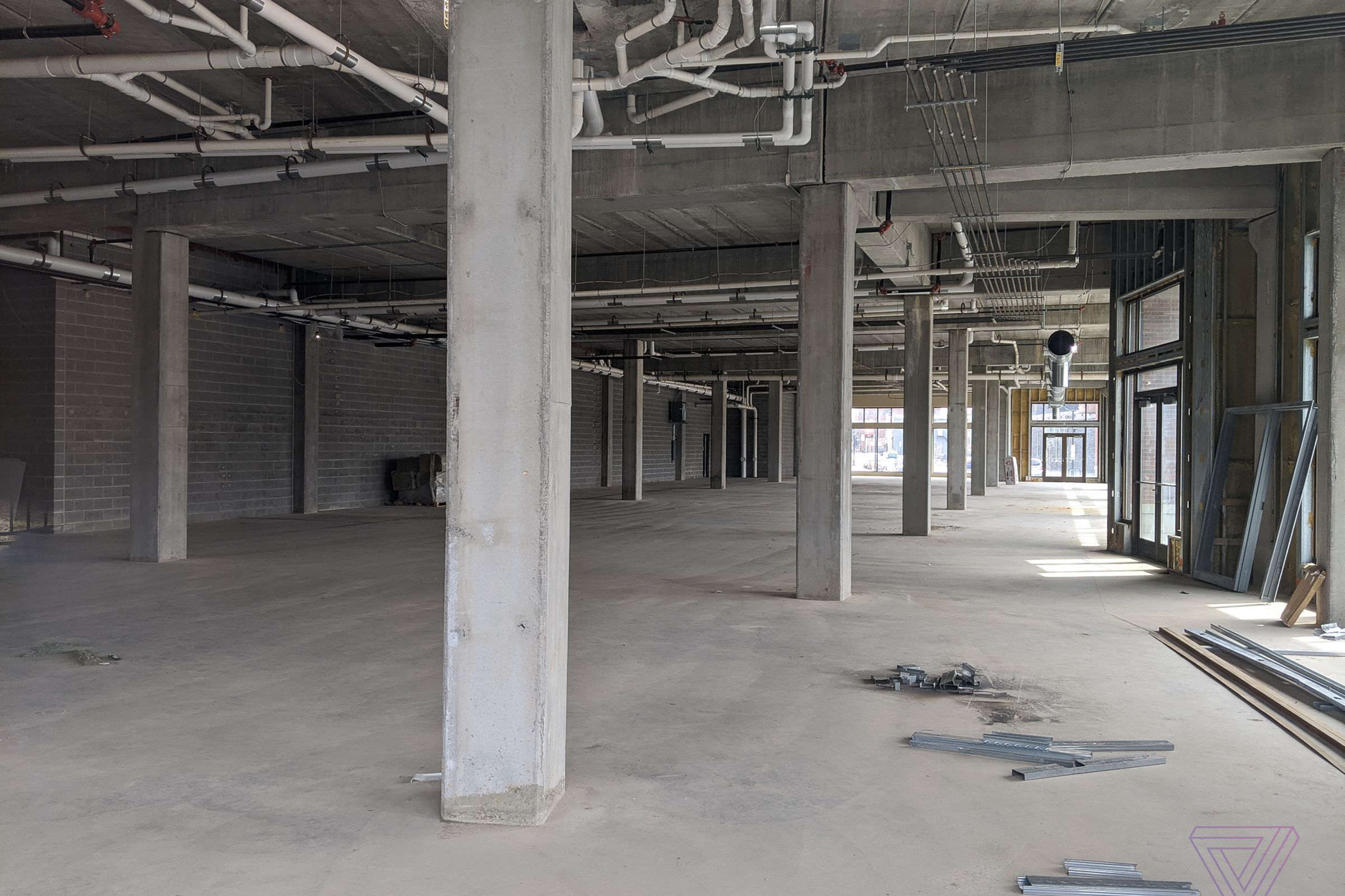 The empty Foxconn “innovation center” in Eau Claire, Wisconsin, on April 10th, 2020