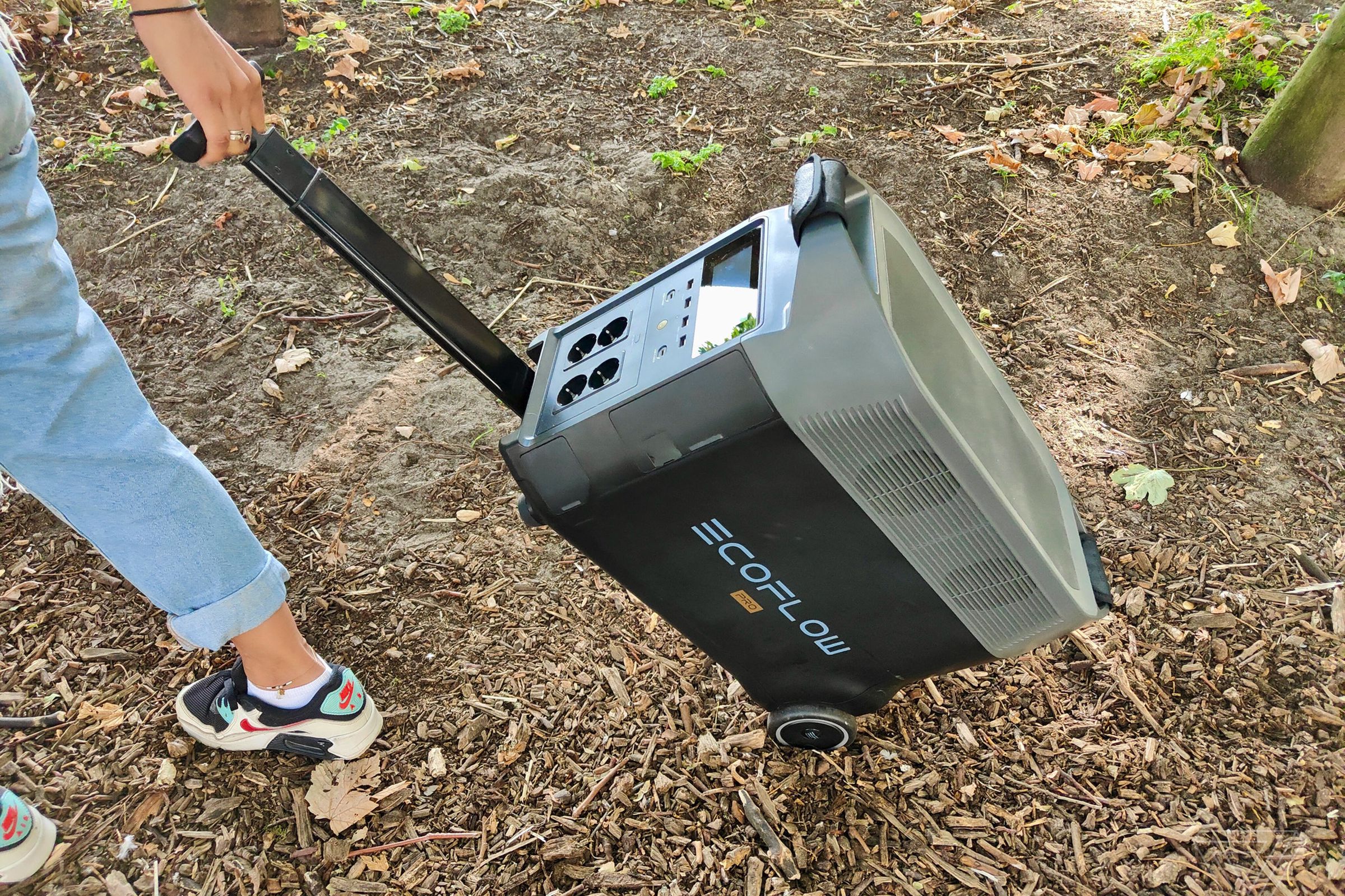 The Delta Pro weighs 100 pounds but is relatively portable.