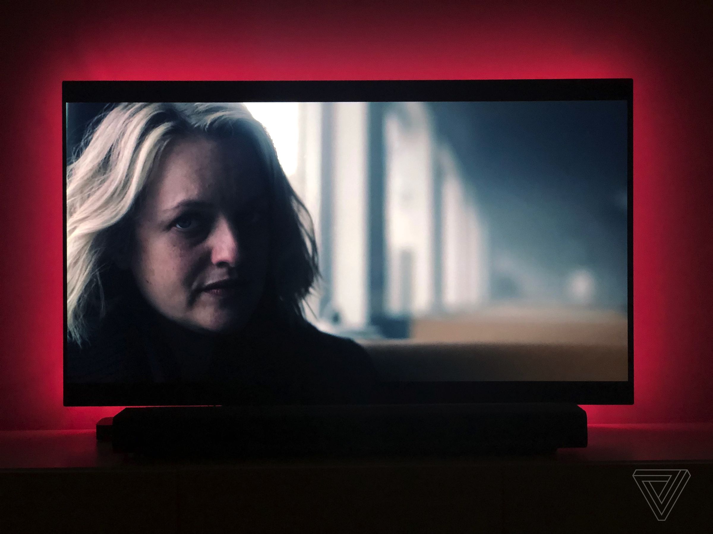 Immersion backlight set to All  / Movie mode makes The Handmaid’s Tale even more dire.