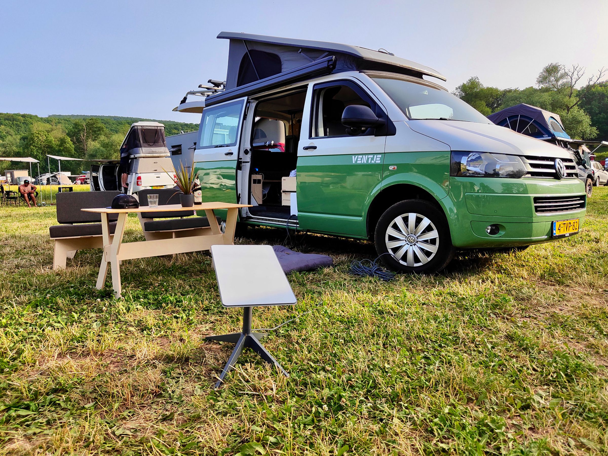 Technologies like Starlink RV made working from this festival in Germany easy.