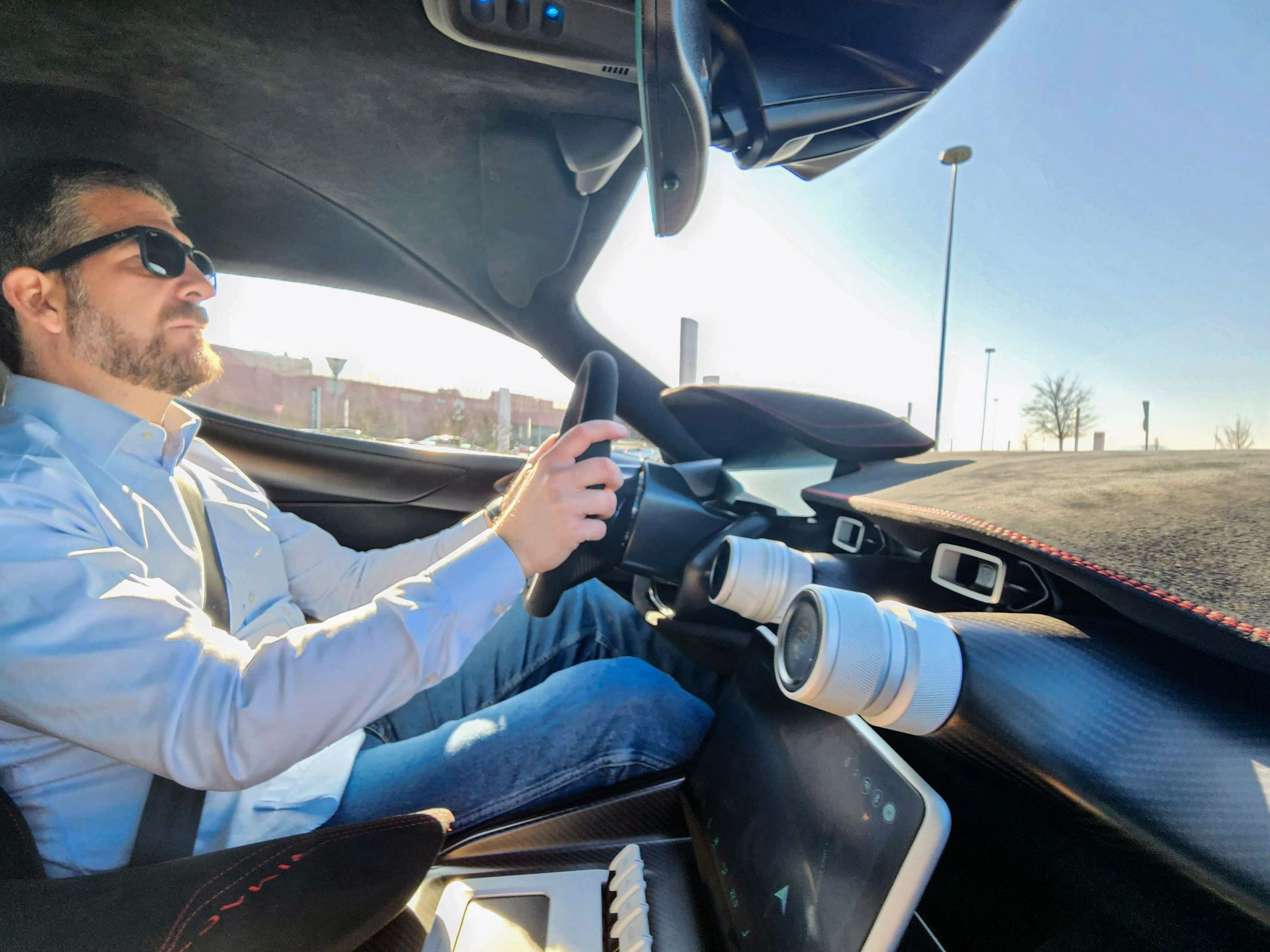 Rimac’s chief test and development driver, Miro Zrncevic, behind the wheel of the company’s $2 million hypercar.