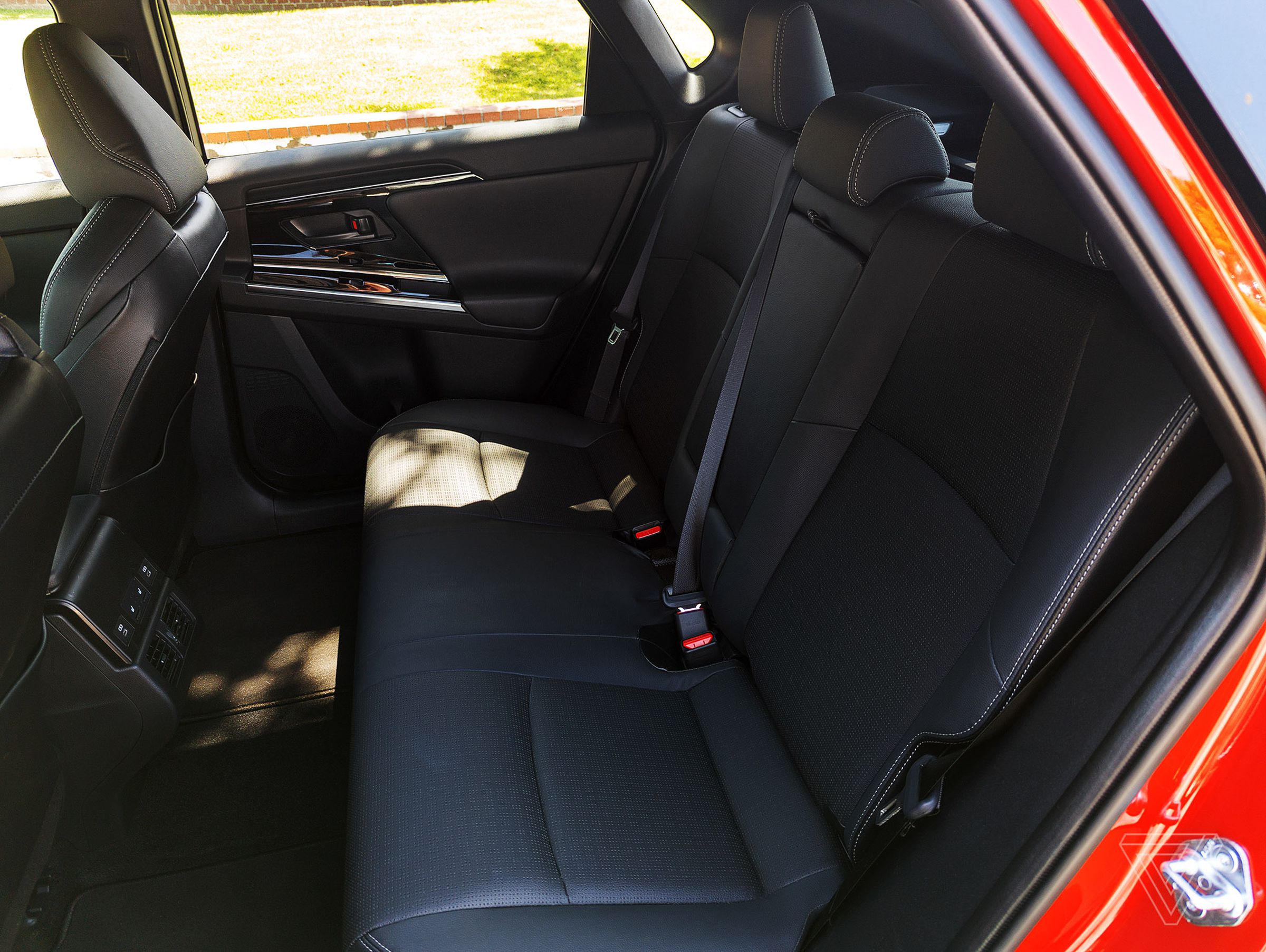The back seats are firm, flat, and not that comfortable, but there is plenty of legroom.