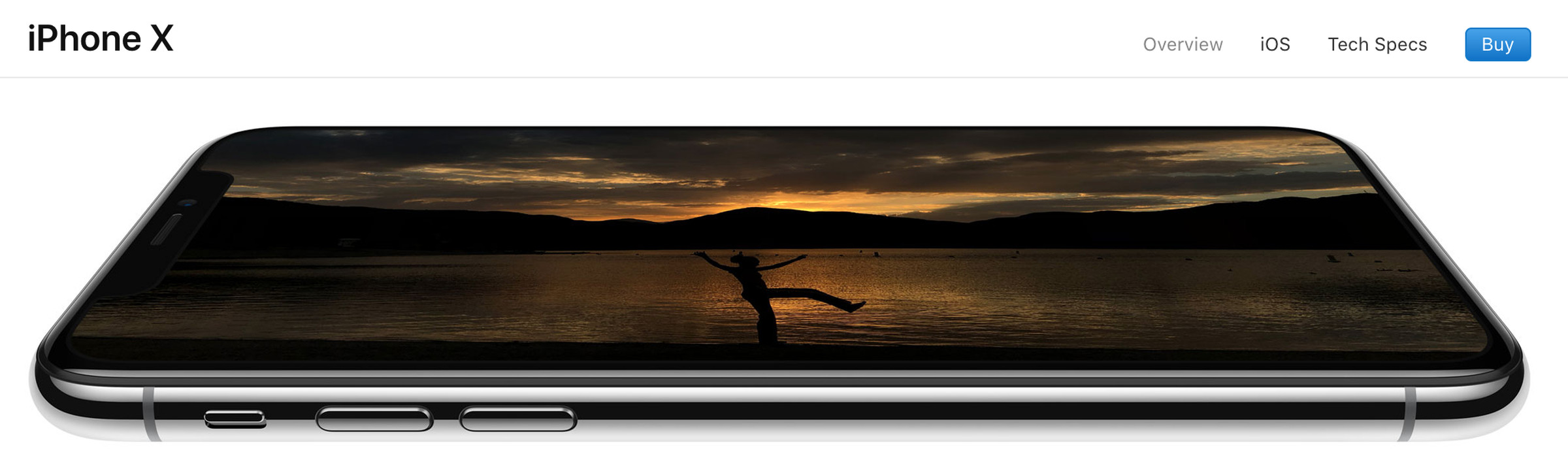A similar image for the current iPhone X on Apple’s website lends credence to the leaked marketing asset.