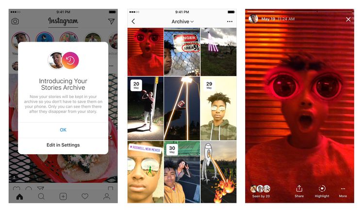 Instagram will now create a private archive for all of your stories ...