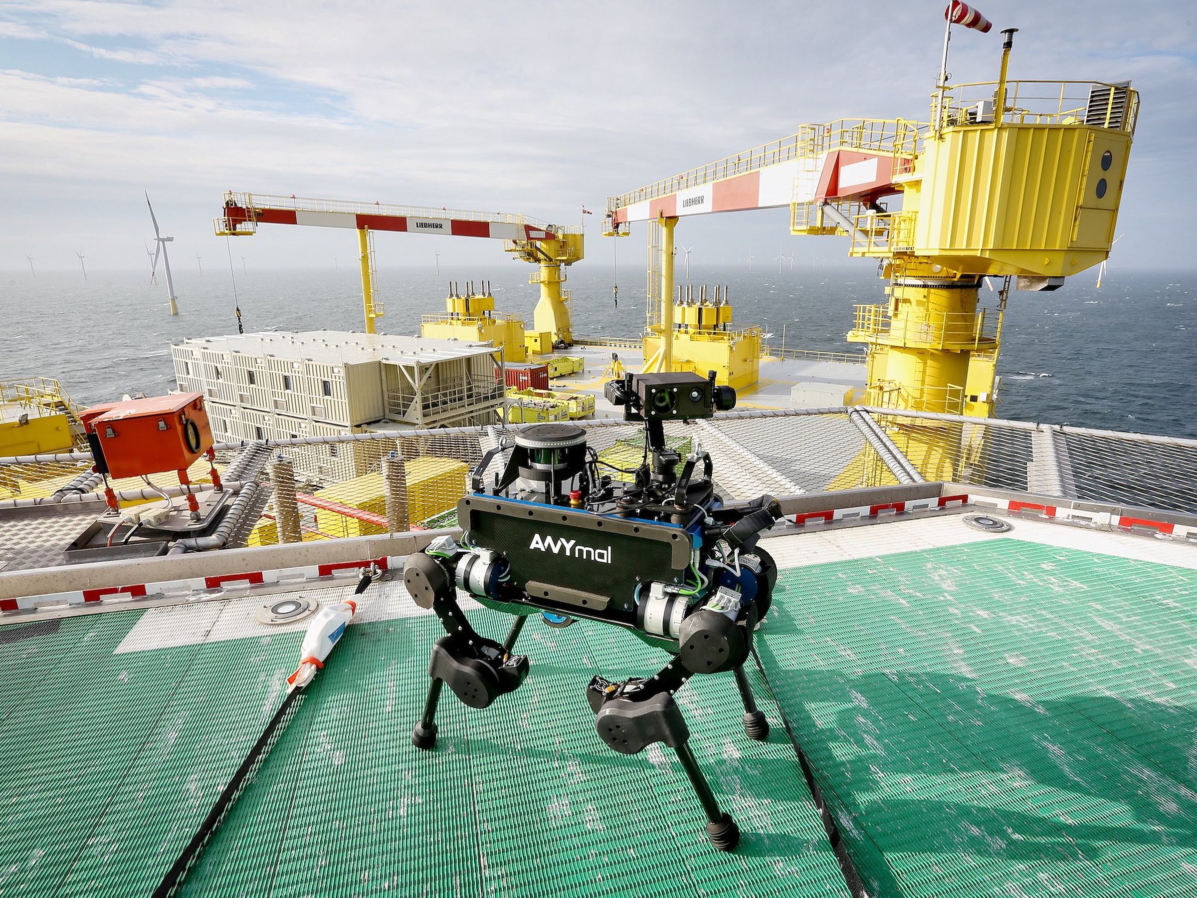 ANYmal has been used to survey an offshore energy platform.