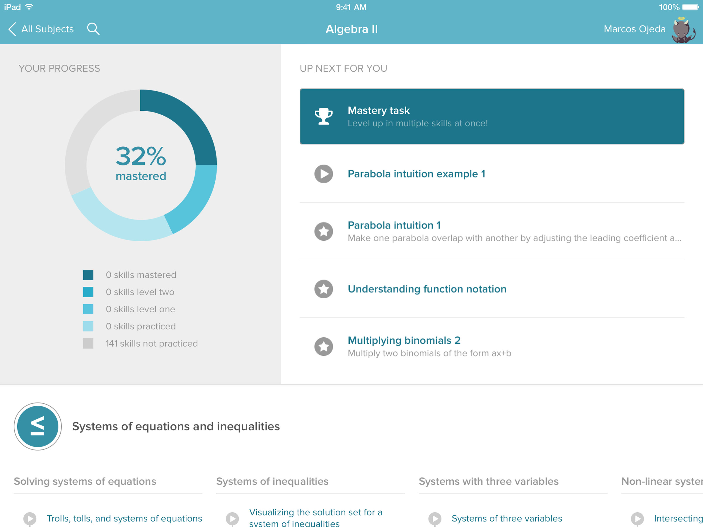 Khan Academy iPad app update