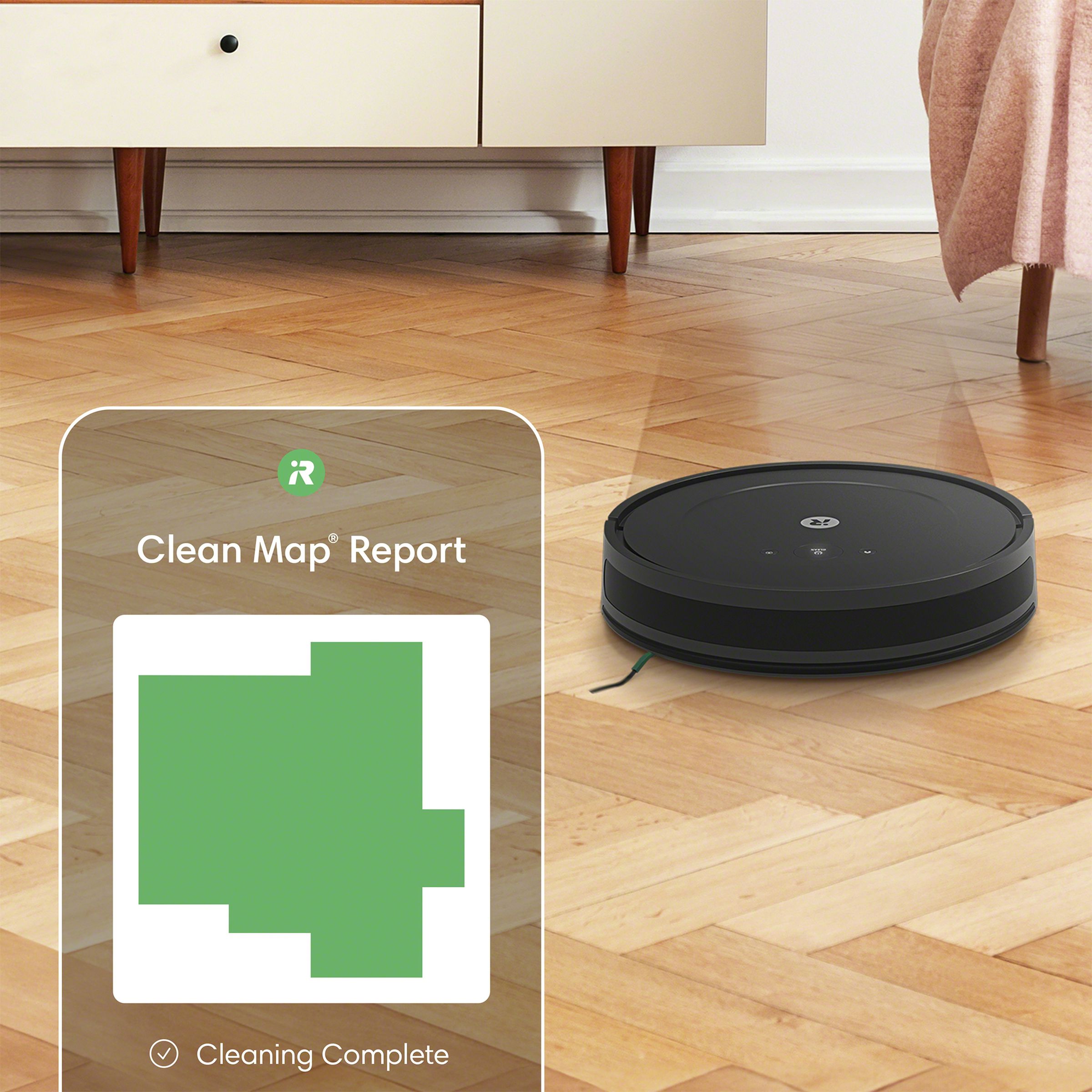 iRobot’s Roomba Combo Essential showing an example of the Clean Map report feature.