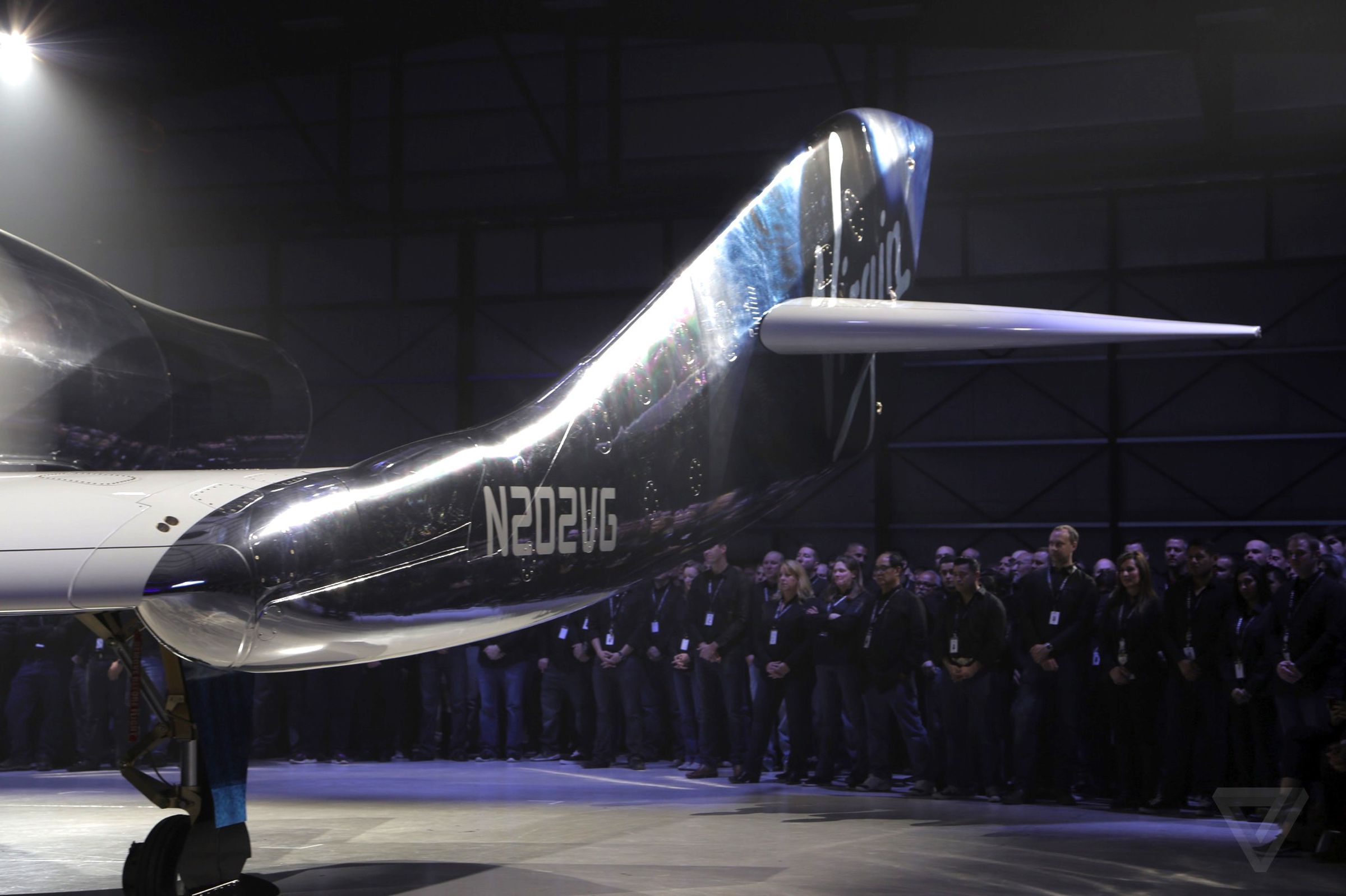 Photos of Virgin Galactic's SpaceShipTwo unveiling
