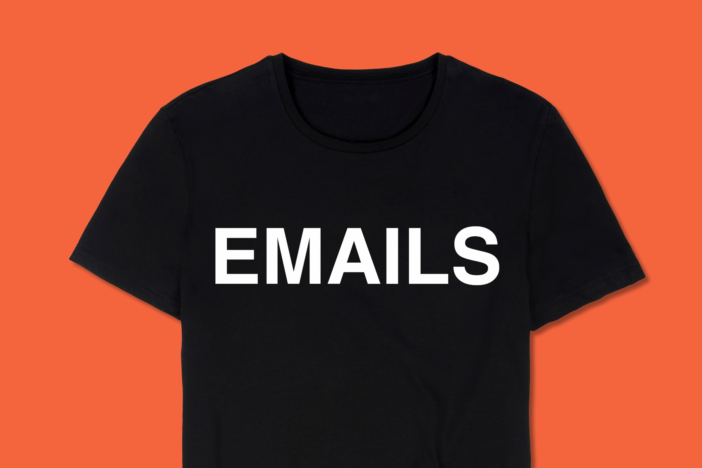 The Verge’s EMAILS shirt, which is definitely coming back soon