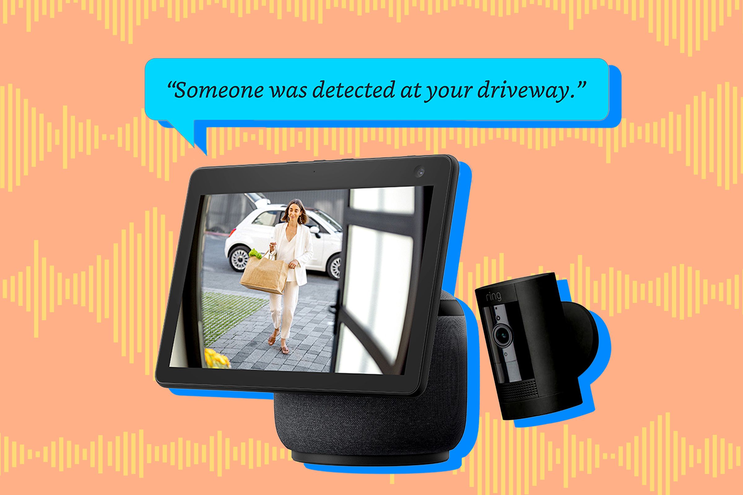 Echo Show smart displays can now automatically show you when there is a person or package spotted by your security camera.