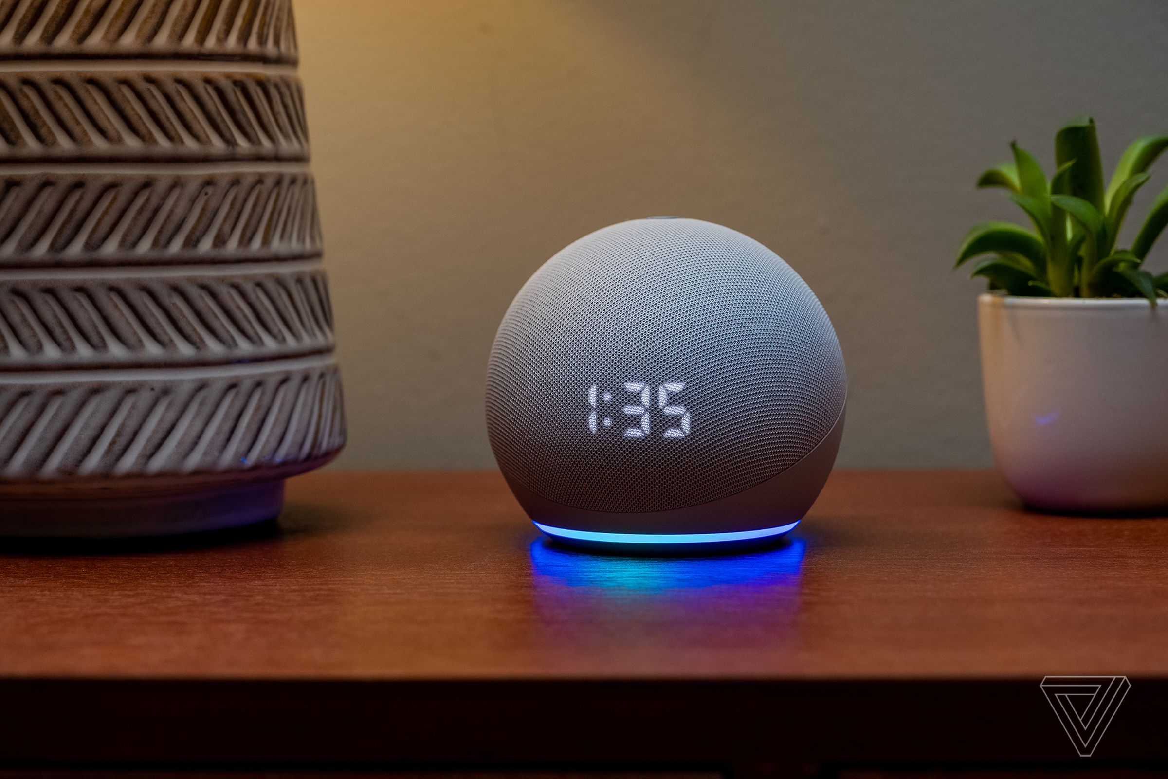 The Echo Dot with LED display is great for use as a nightstand alarm clock you can program by voice.