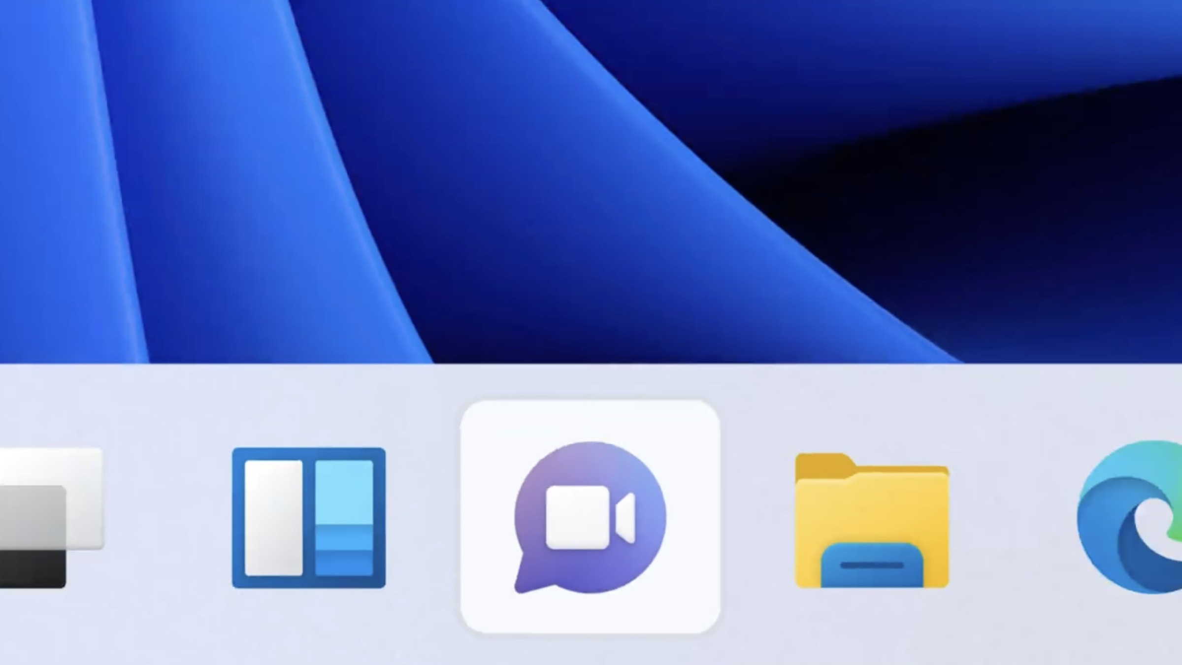 El ícono de chat en Windows 11