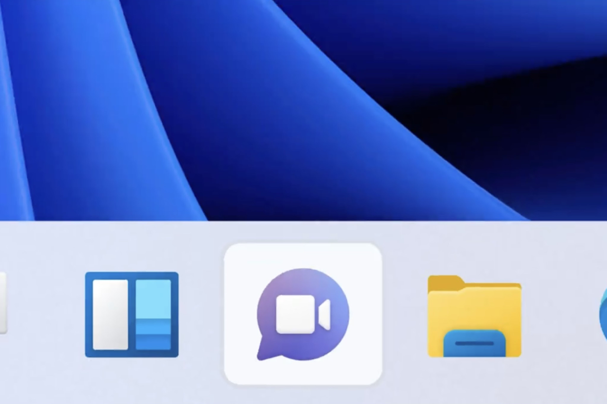 The chat icon in Windows 11