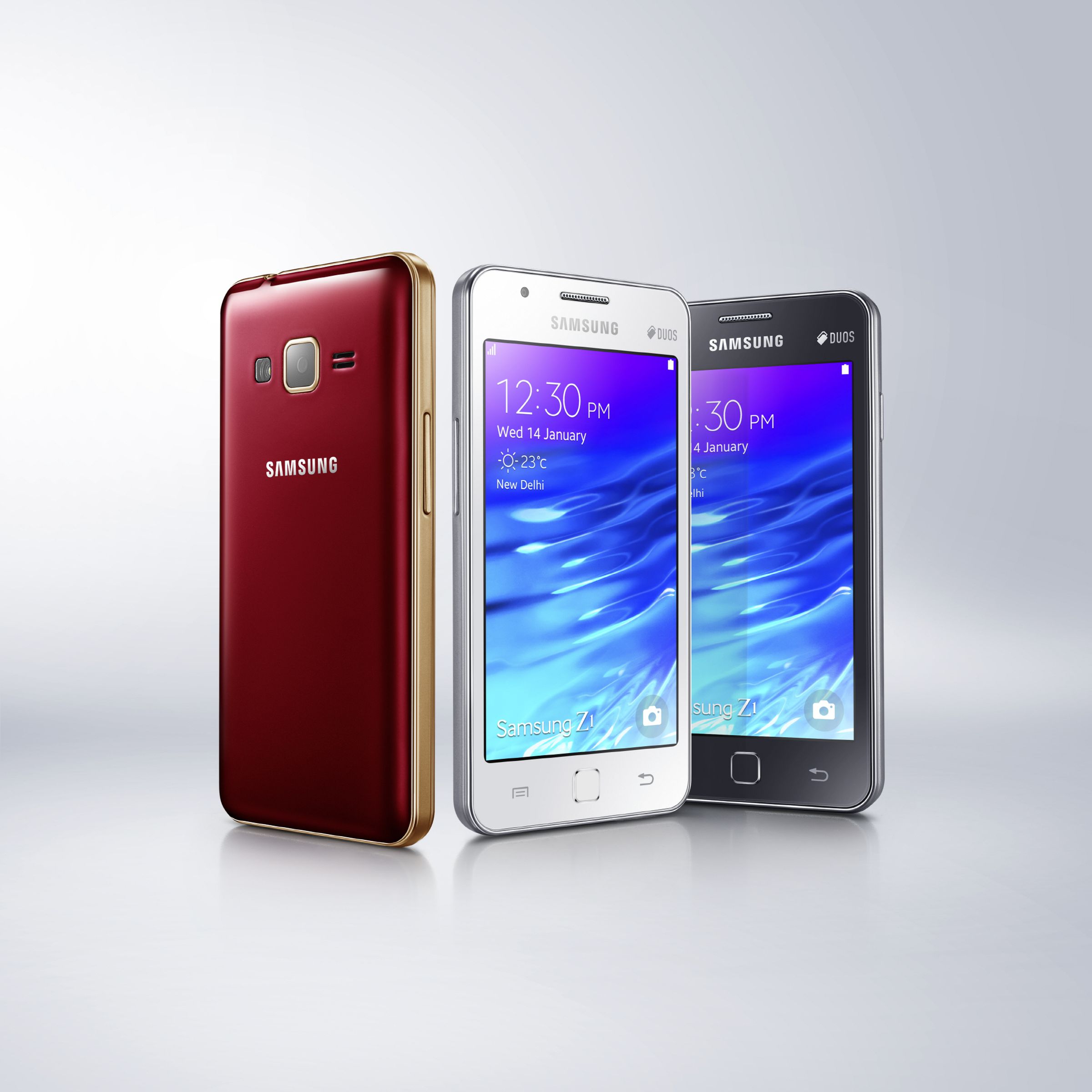Samsung Z1 Tizen phone press images