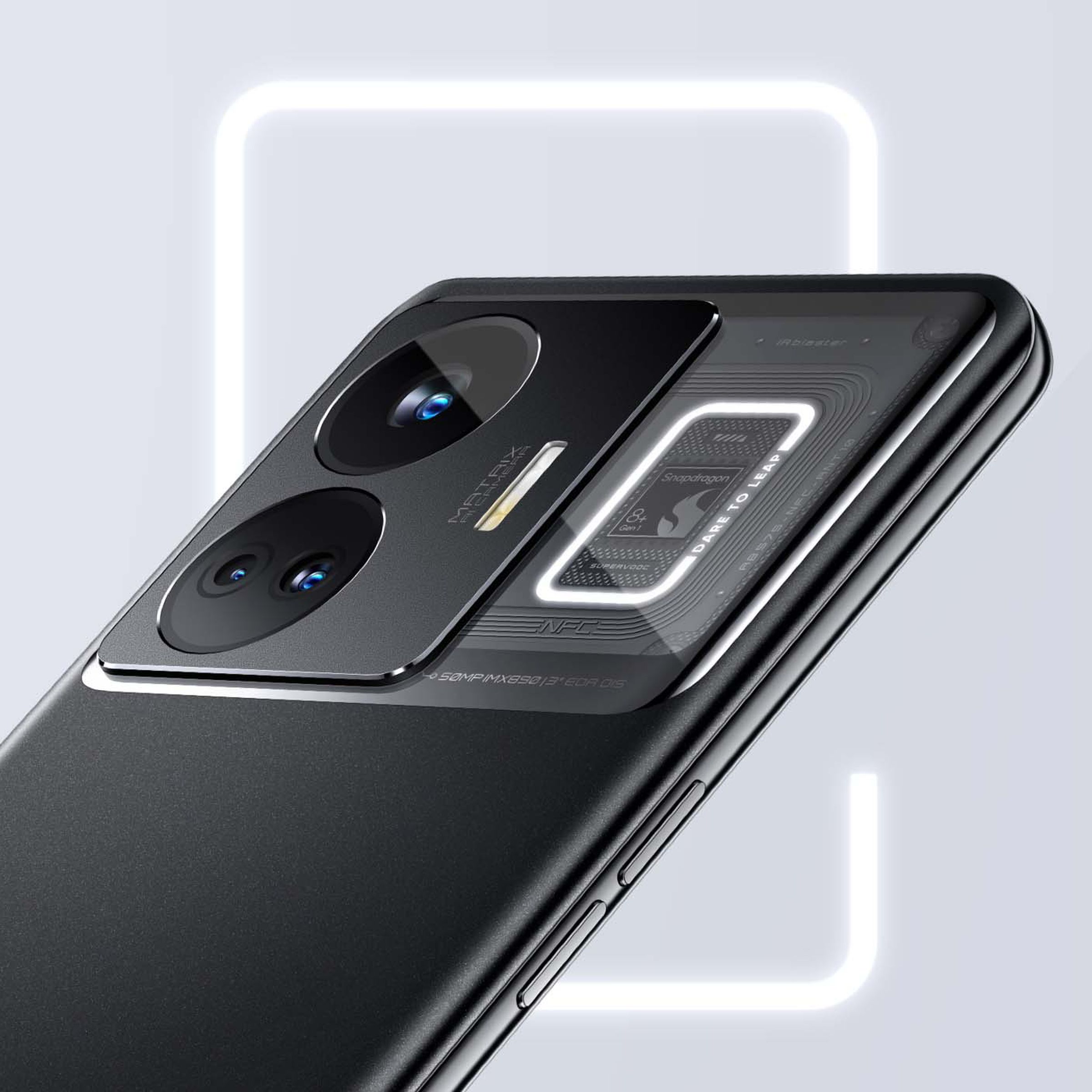 The rear of the Realme GT3.