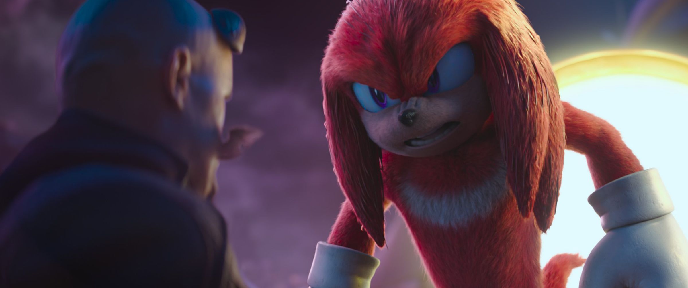 Knuckles meeting Robotnik for the first time.