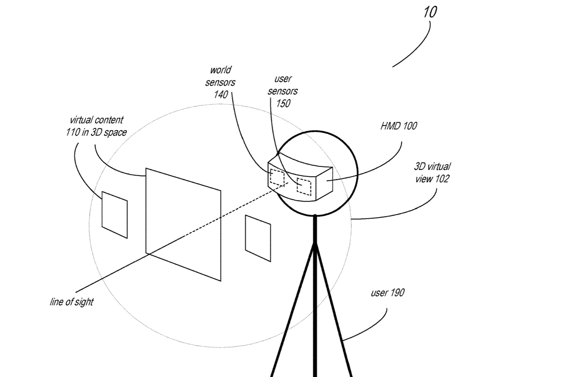 Apple patent for mixed reality HMD
