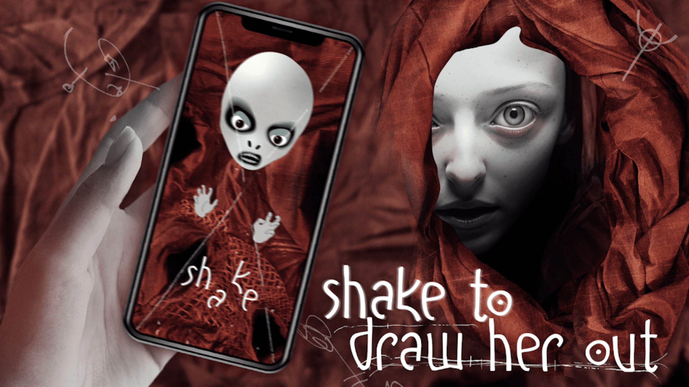 A screenshot of the character Franz looking unhappy beside the text “shake to draw her out.”