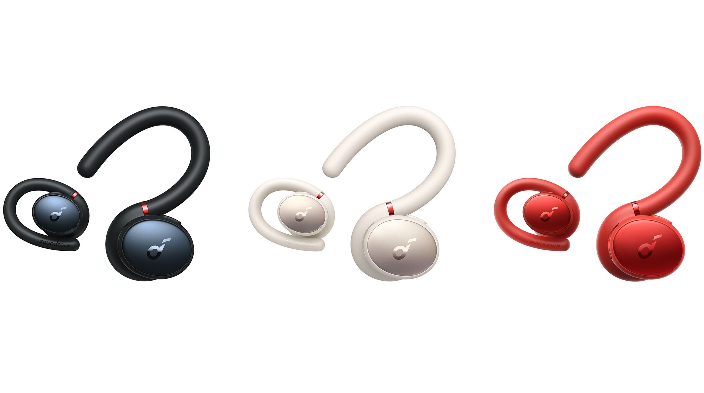 The silicone, rotating ear hooks allow these earbuds to fit into a compact carrying case. 