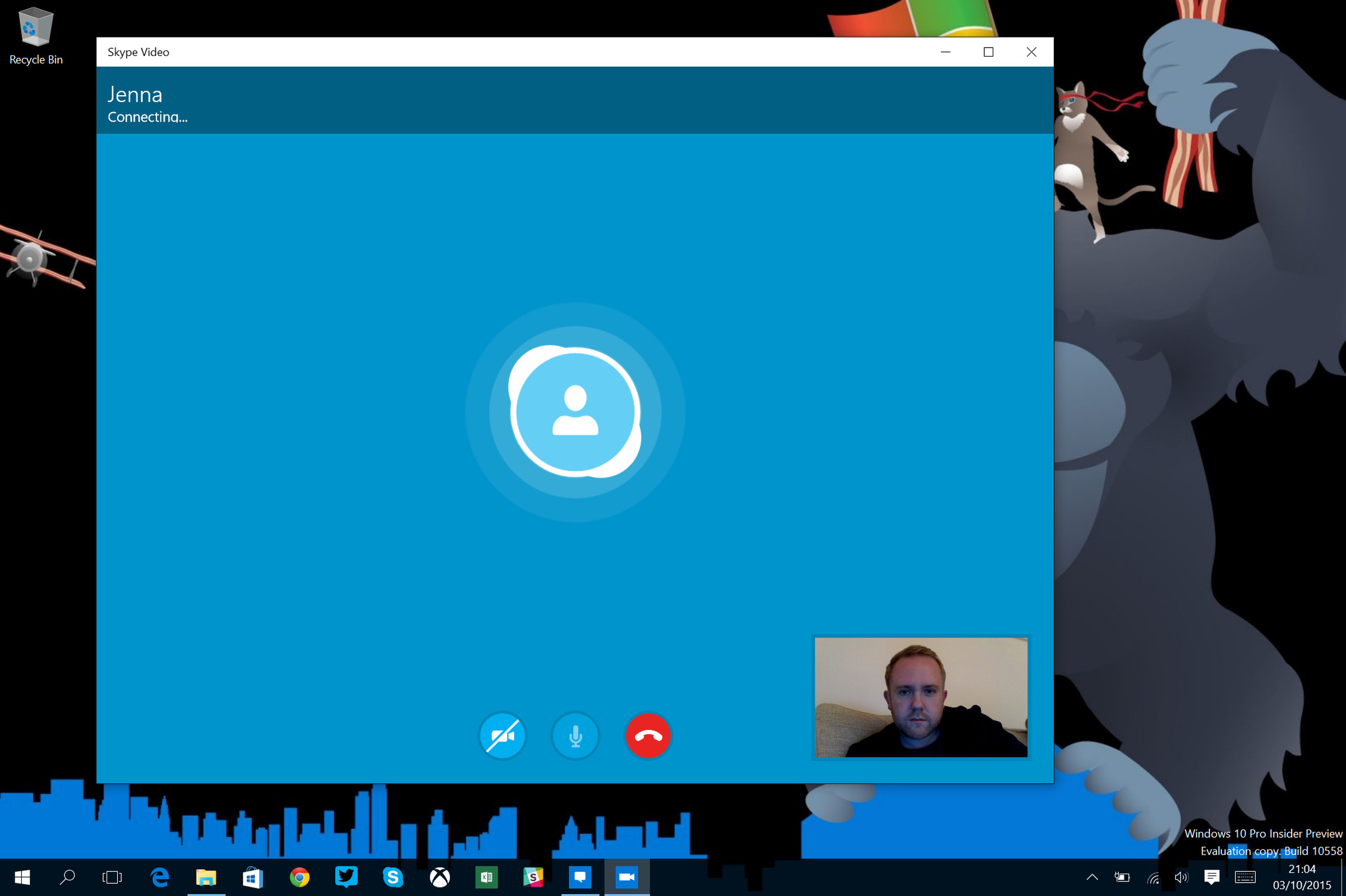 Windows 10 Skype integration
