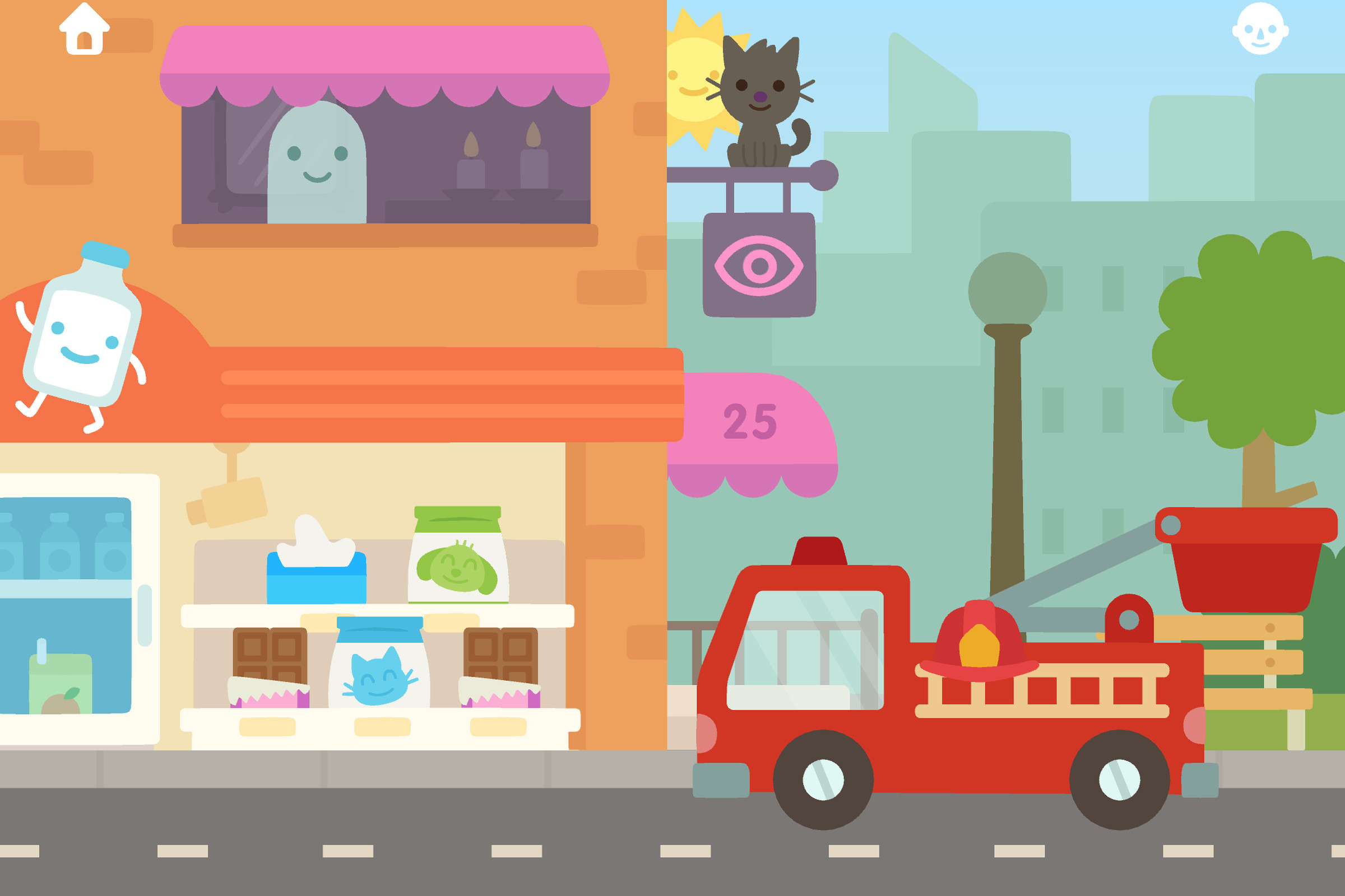 Screengrab of Sago Mini Big City game.