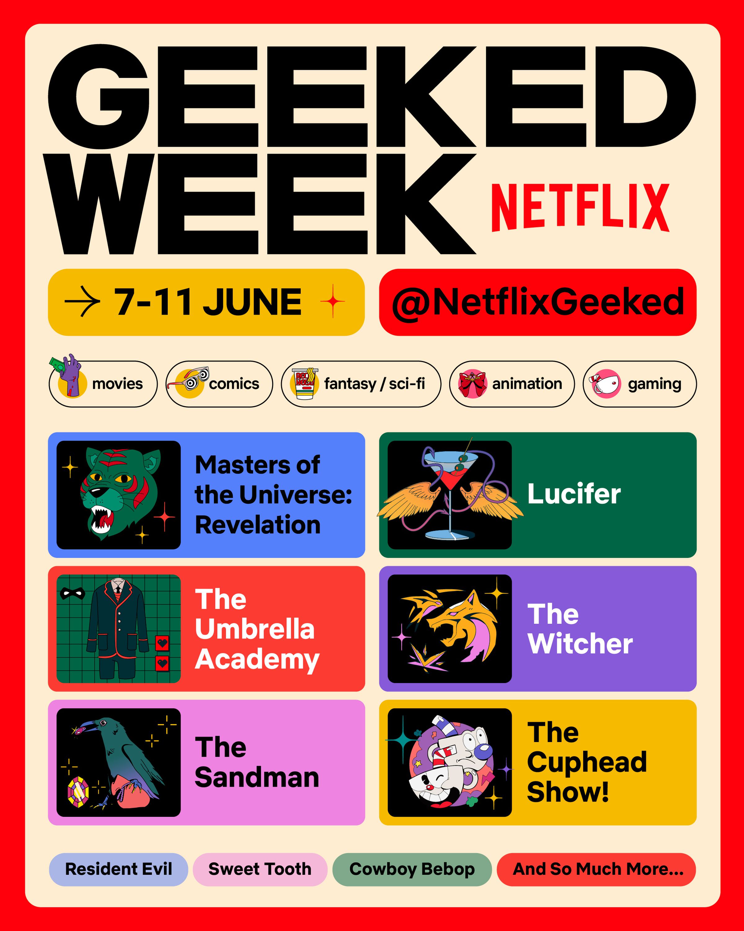 Netflix’s poster for Geeked Week