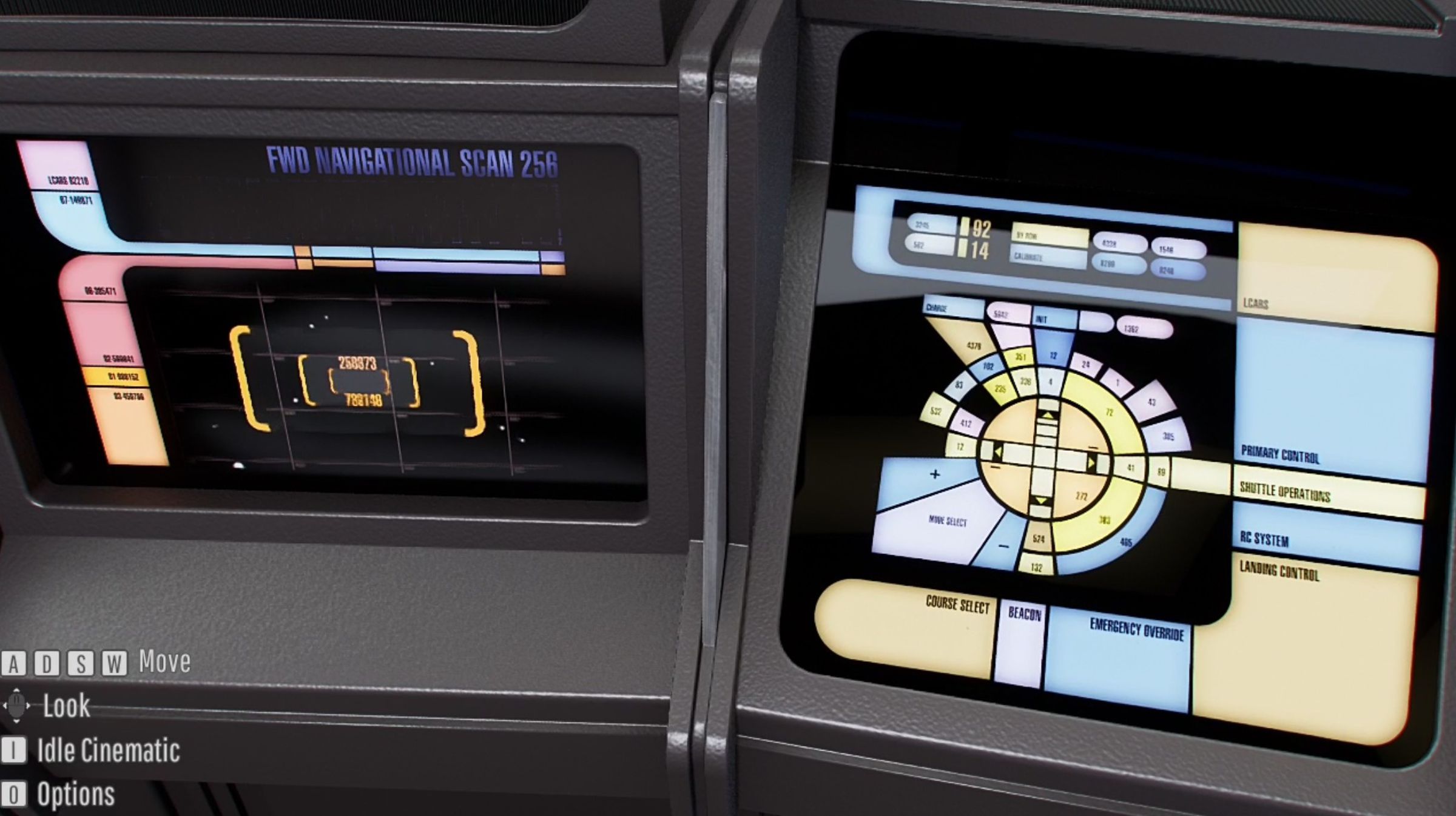 The LCARS buttons are labeled! Star Trek legendary UI designer Mike Okuda assisted the Archive with this project.