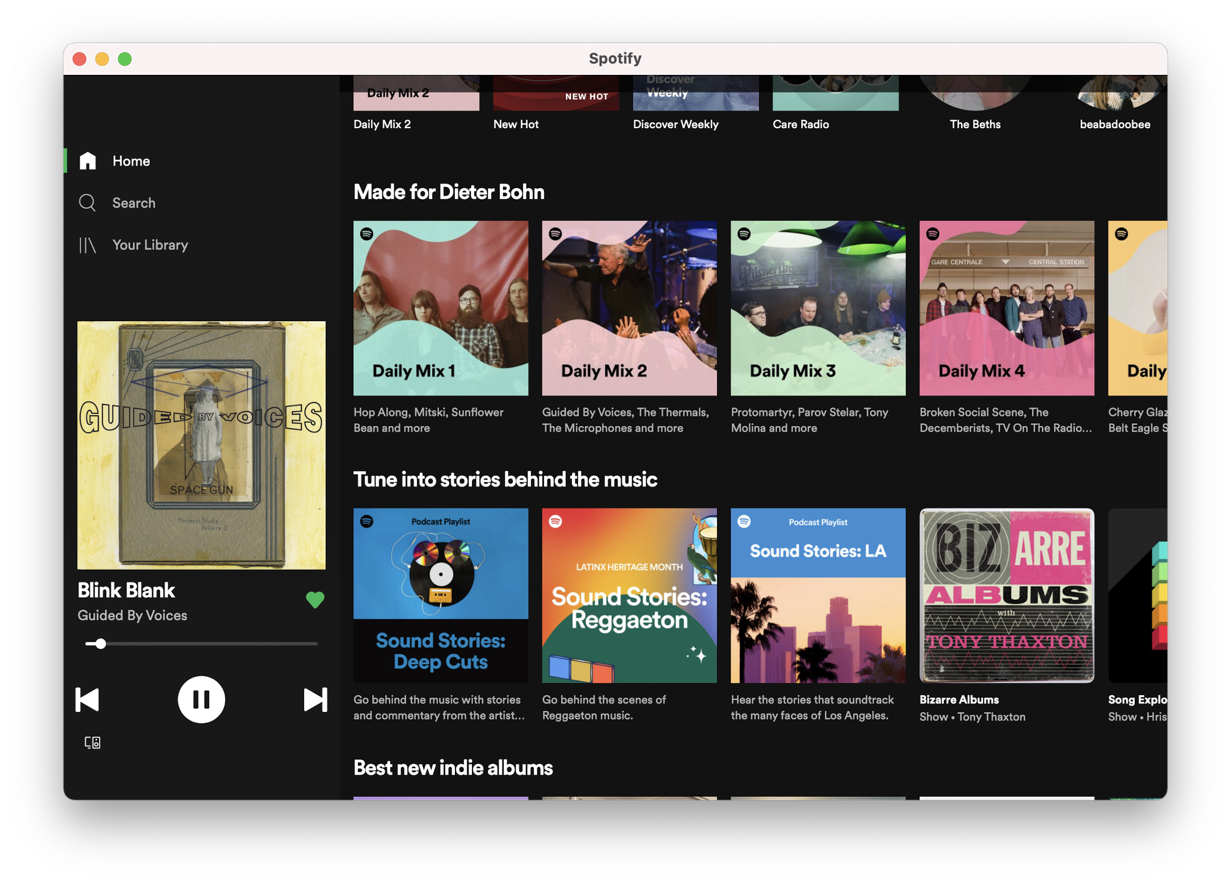 Spotify’s iPad app, running on an M1 MacBook Air. It is resizable and seems to work just fine.