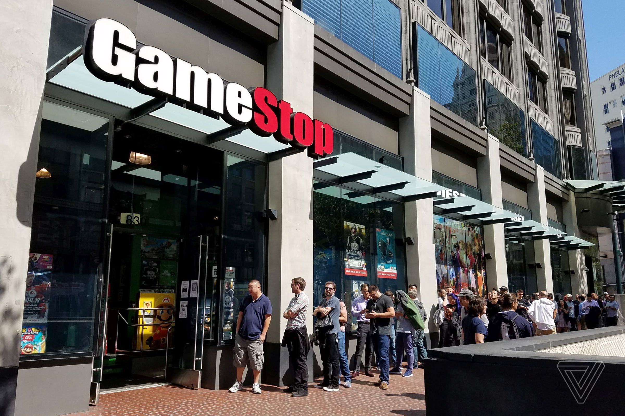 An image showing the entrance to GameStop
