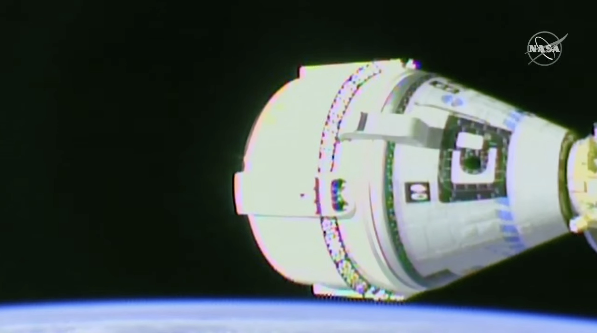 Starliner docked with the International Space Station