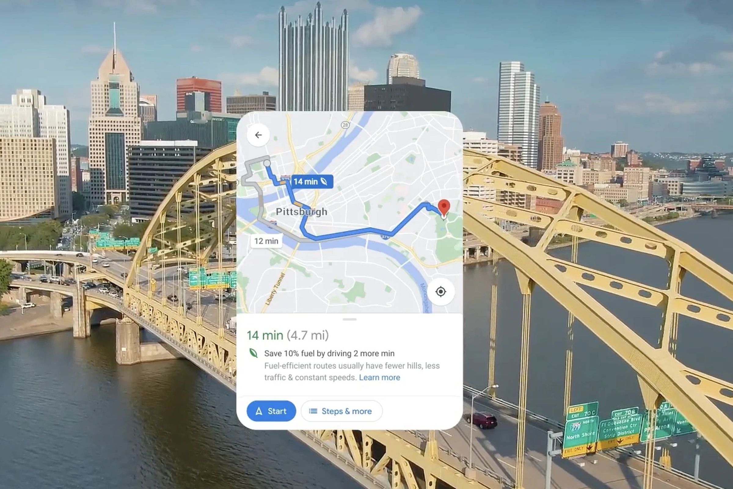 Google Maps will soon show users in the US the most fuel-efficient route.