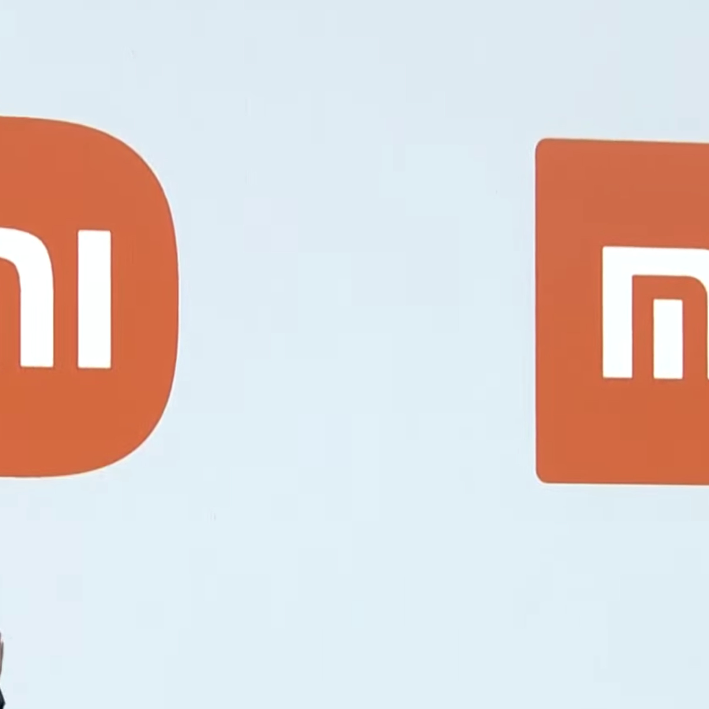 Xiaomi’s new logo (left) and old logo (right). 