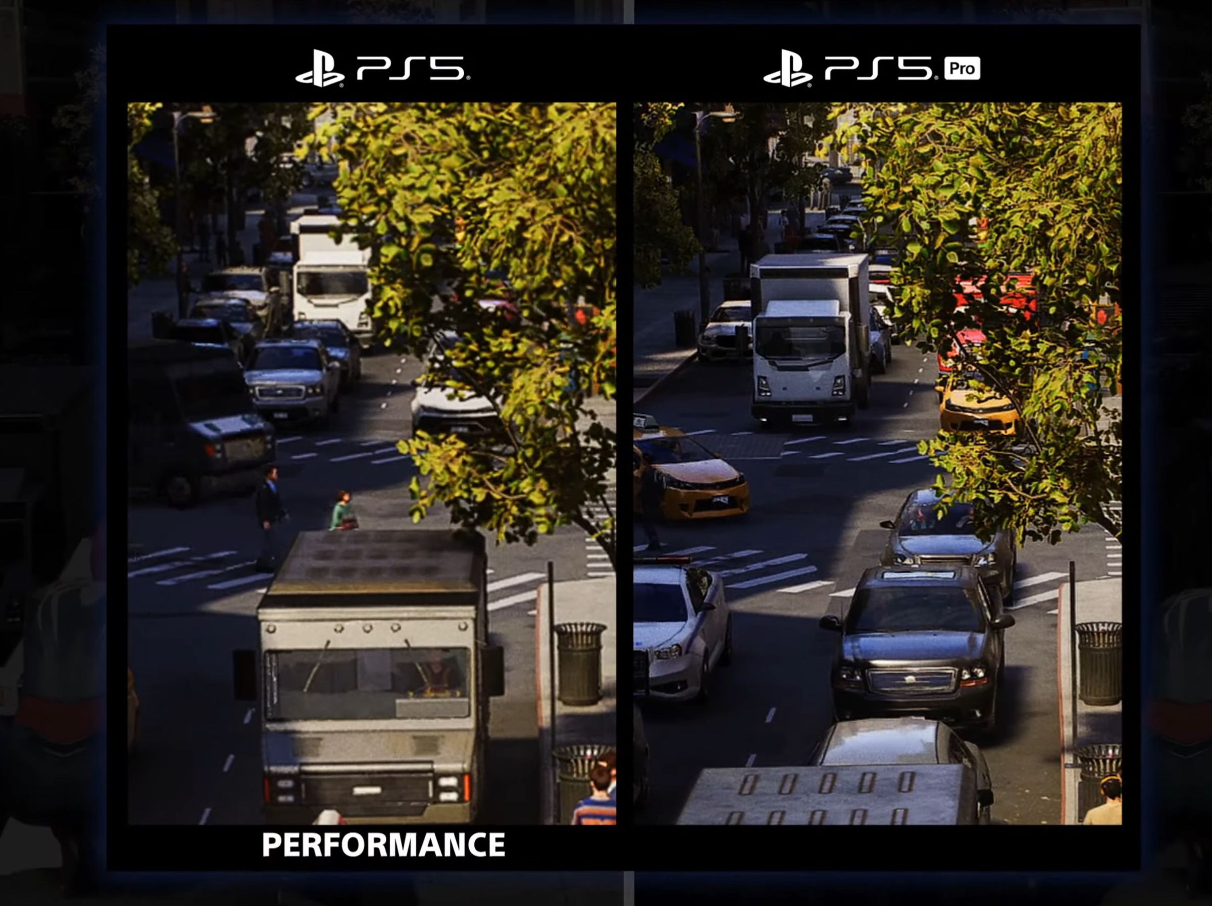 <em>These are screenshots of Sony’s 4K resolution YouTube stream, and so many not show the full quality difference — but you get the idea.</em>