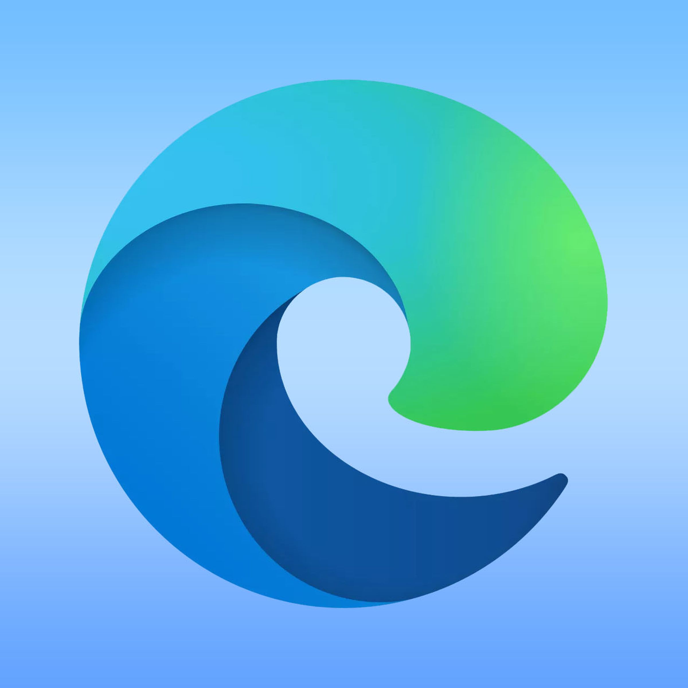 A stock image of the Microsoft Edge logo