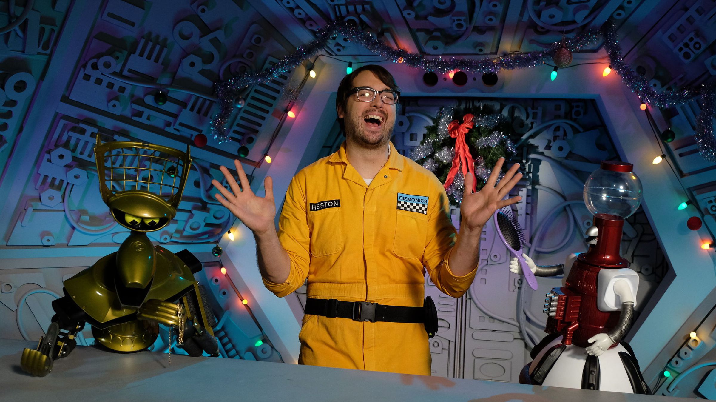 Jonah Ray in Netflix’s Mystery Science Theater 3000 revival