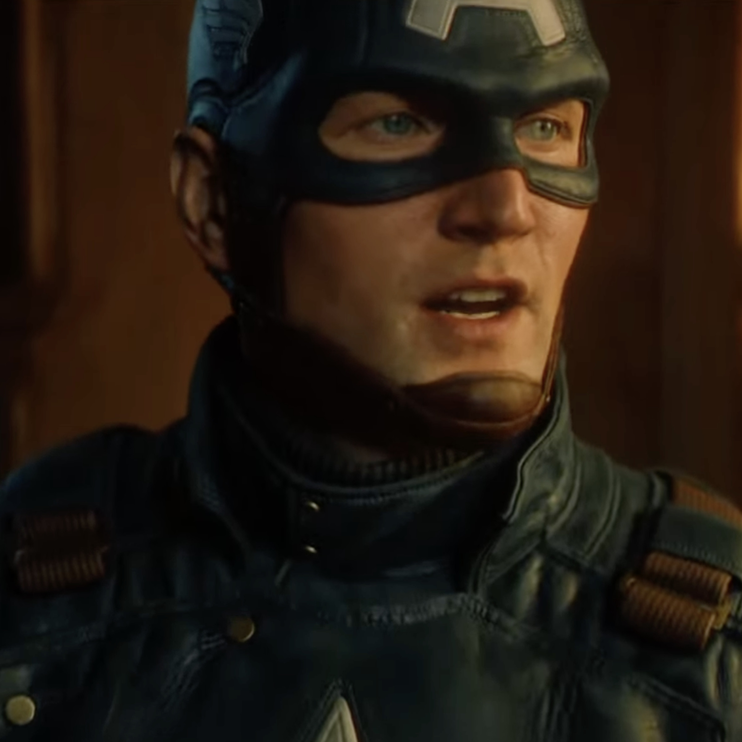 A screenshot of Captain AMerica in the video game 1943.