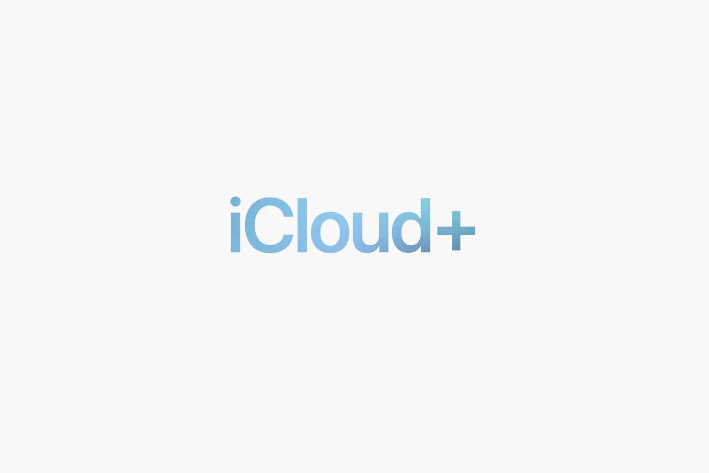 Apple’s iCloud Plus logo.