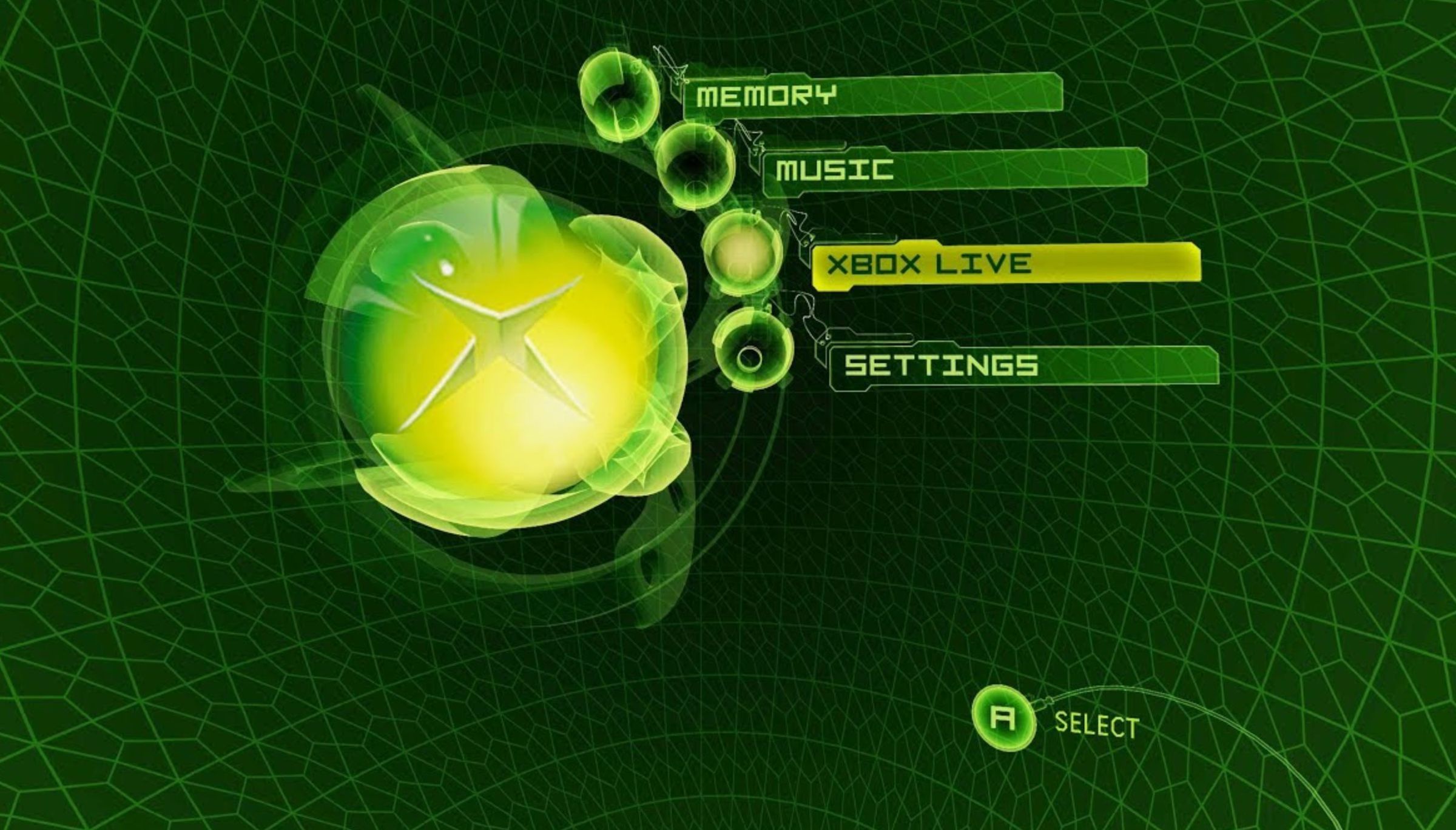 Original Xbox Dashboard.