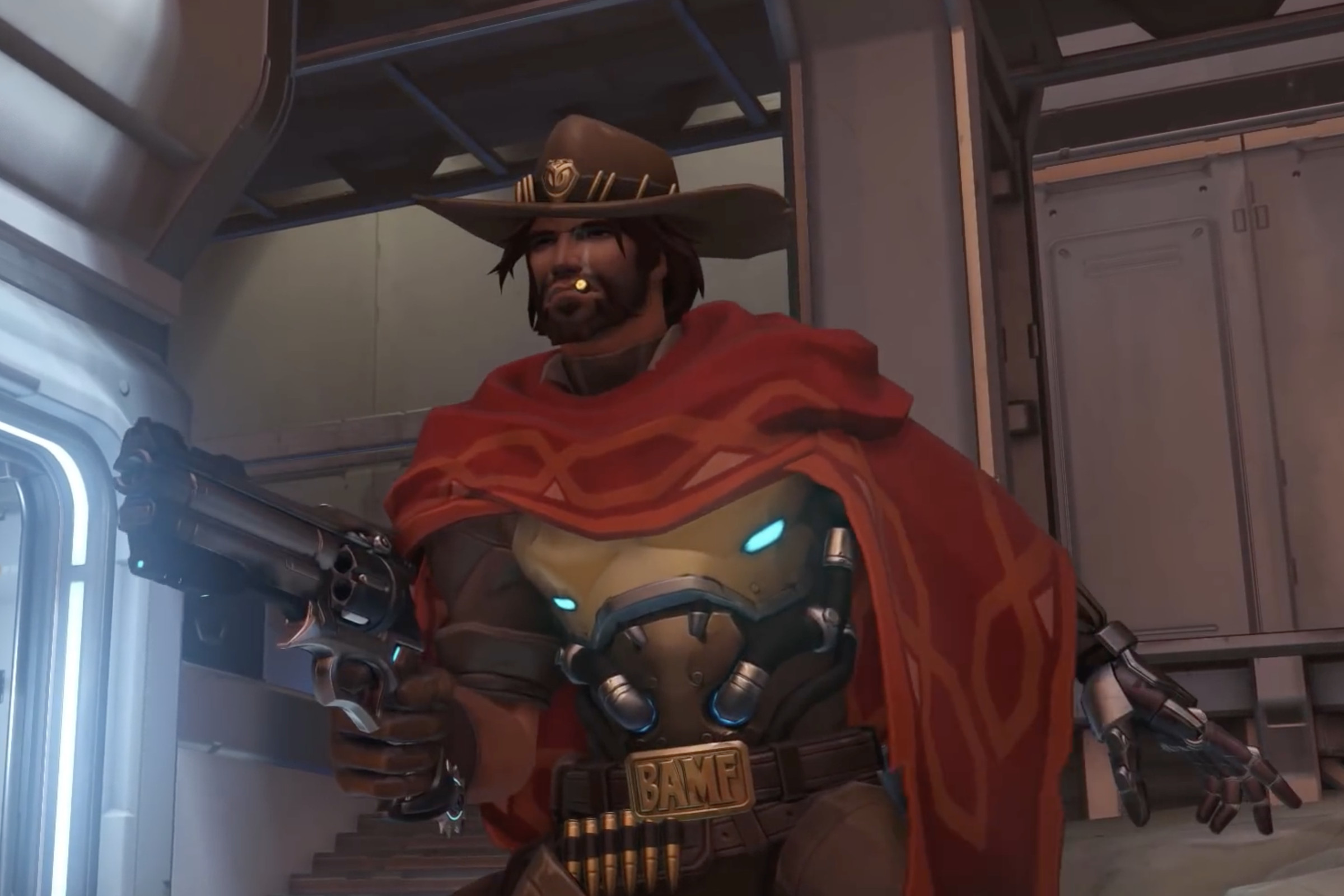 The gunslinger character in Overwatch.