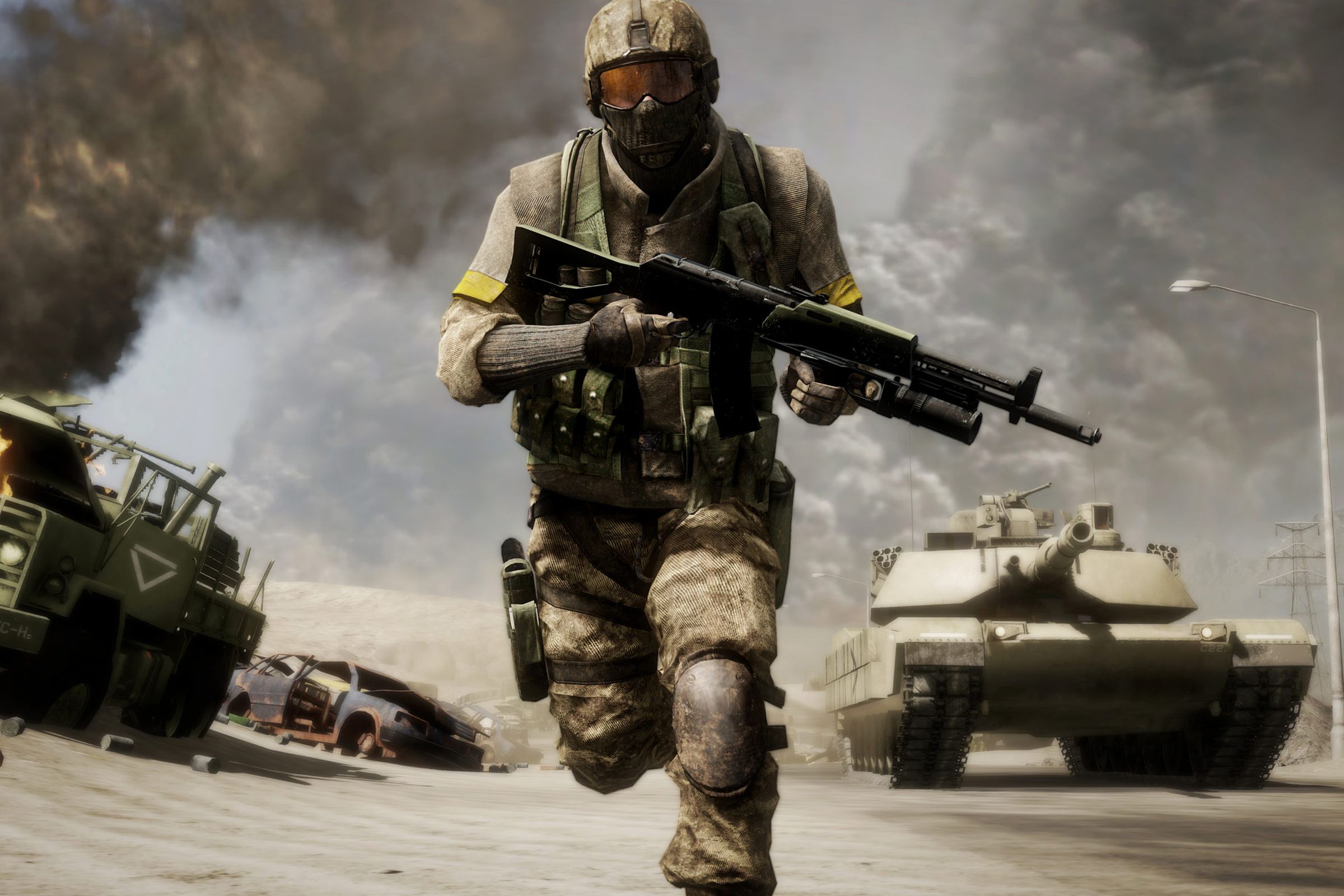 A screenshot from Battlefield: Bad Company 2.