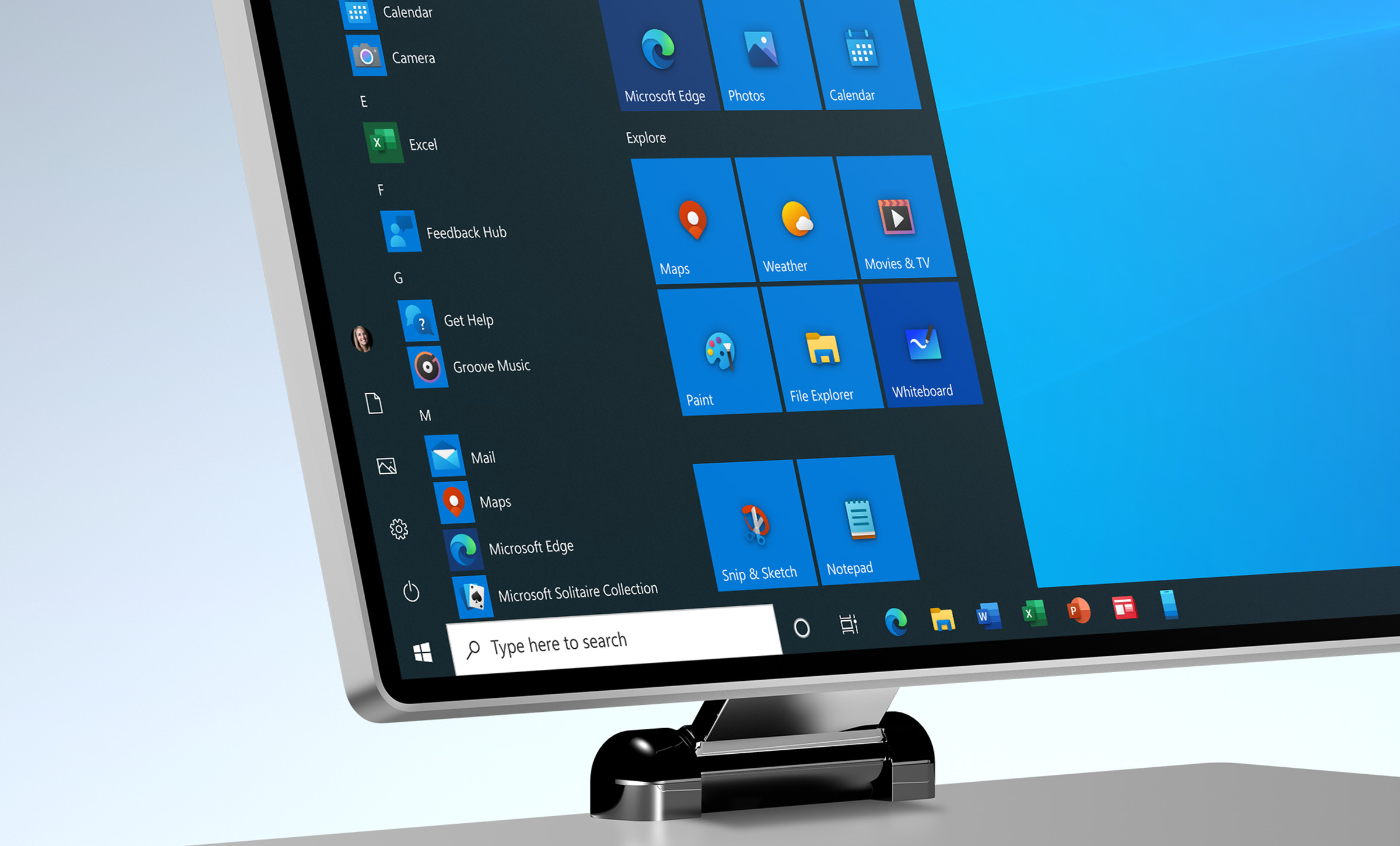 Windows 10’s new icons in the taskbar.