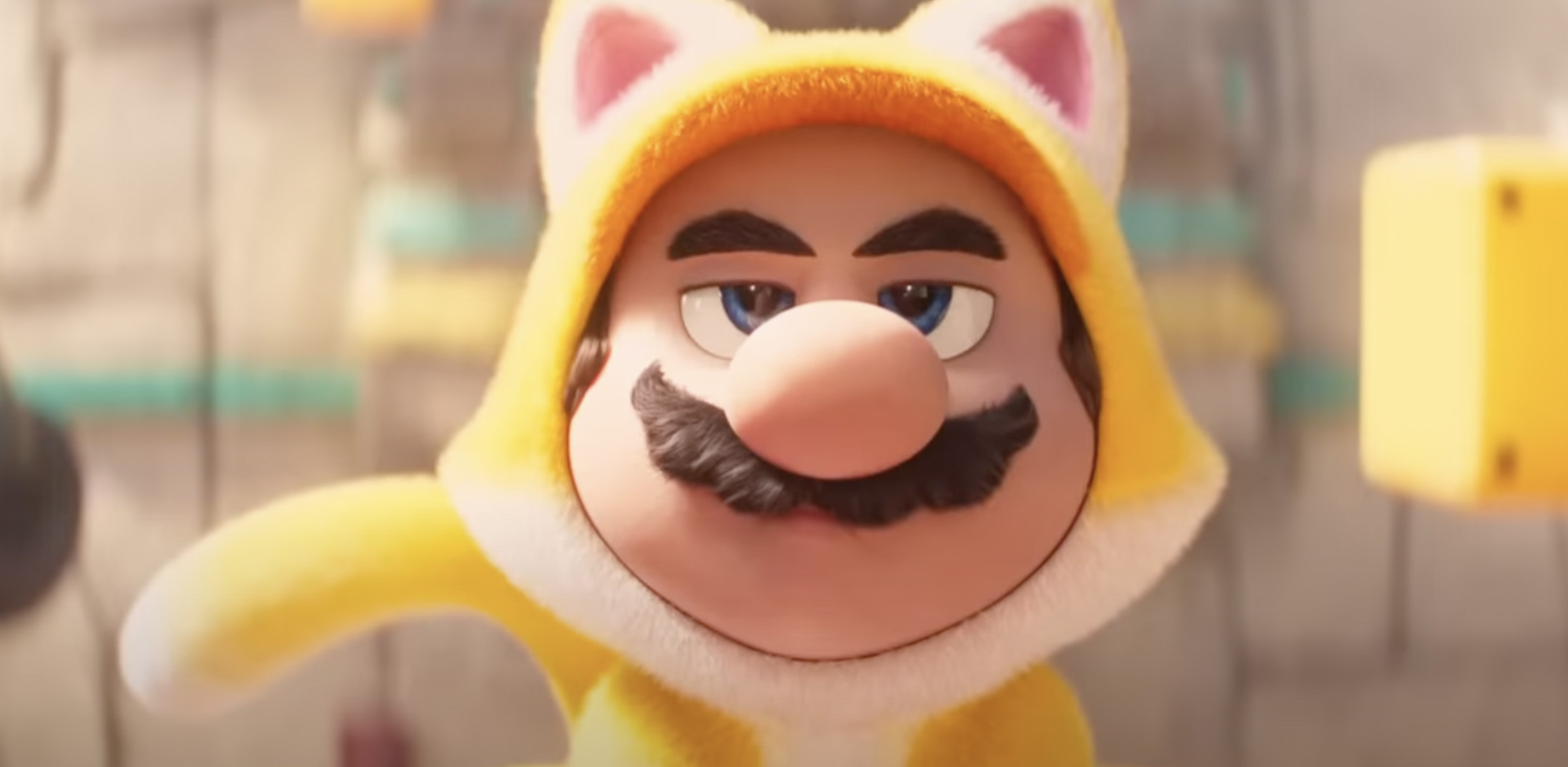 Cat Mario in the movie Super Mario Bros