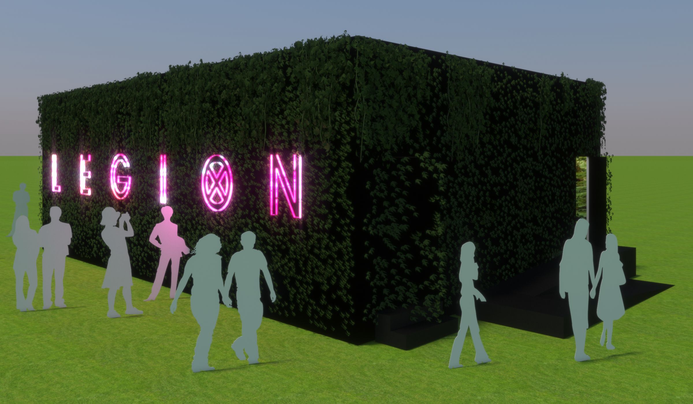 Concept of the installation’s exterior.