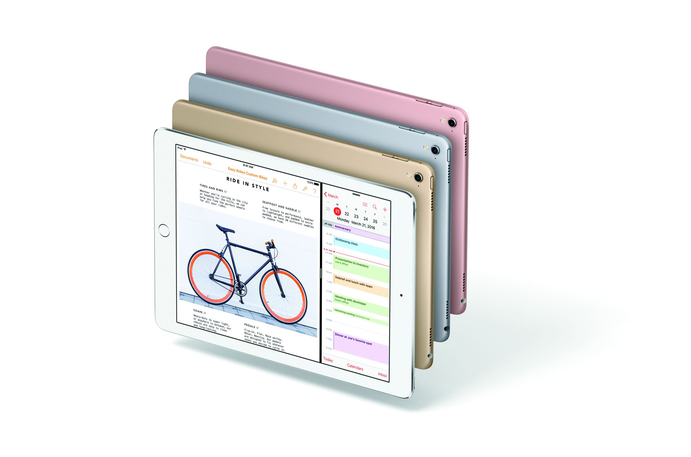 Apple 9.7-inch iPad Pro PR photos