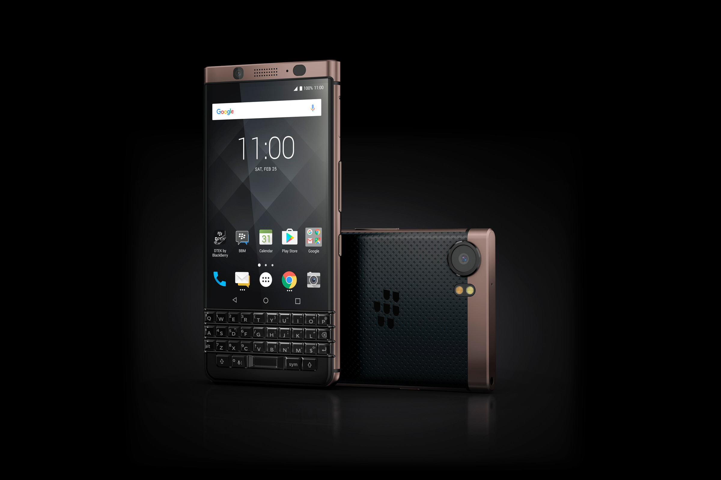 BlackBerry KeyOne Bronze Edition.