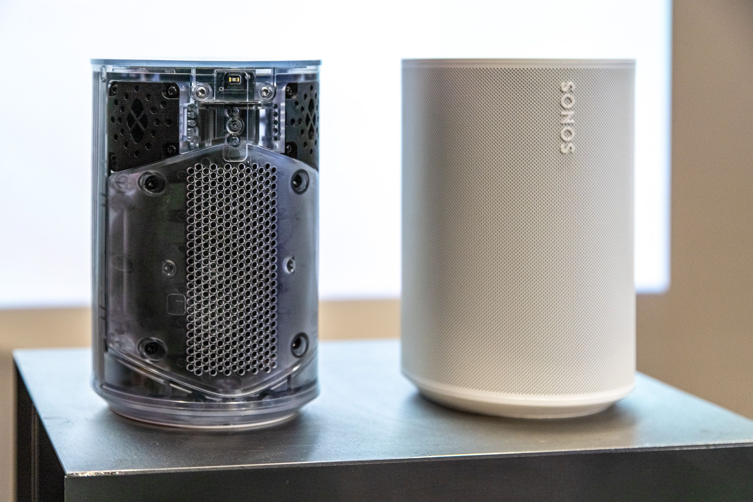 A photo of Sonos’ Era 100 speaker.