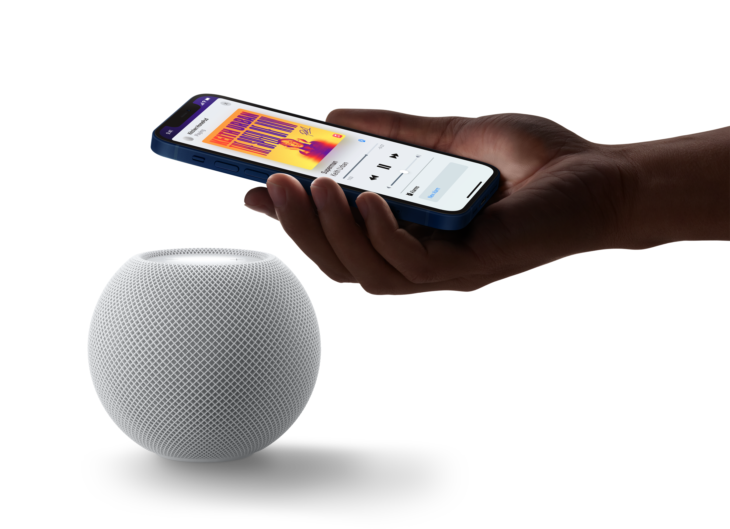 In 2021, Apple added a music hand-off feature from your iPhone to a HomePod that uses the U1 chip in both devices.