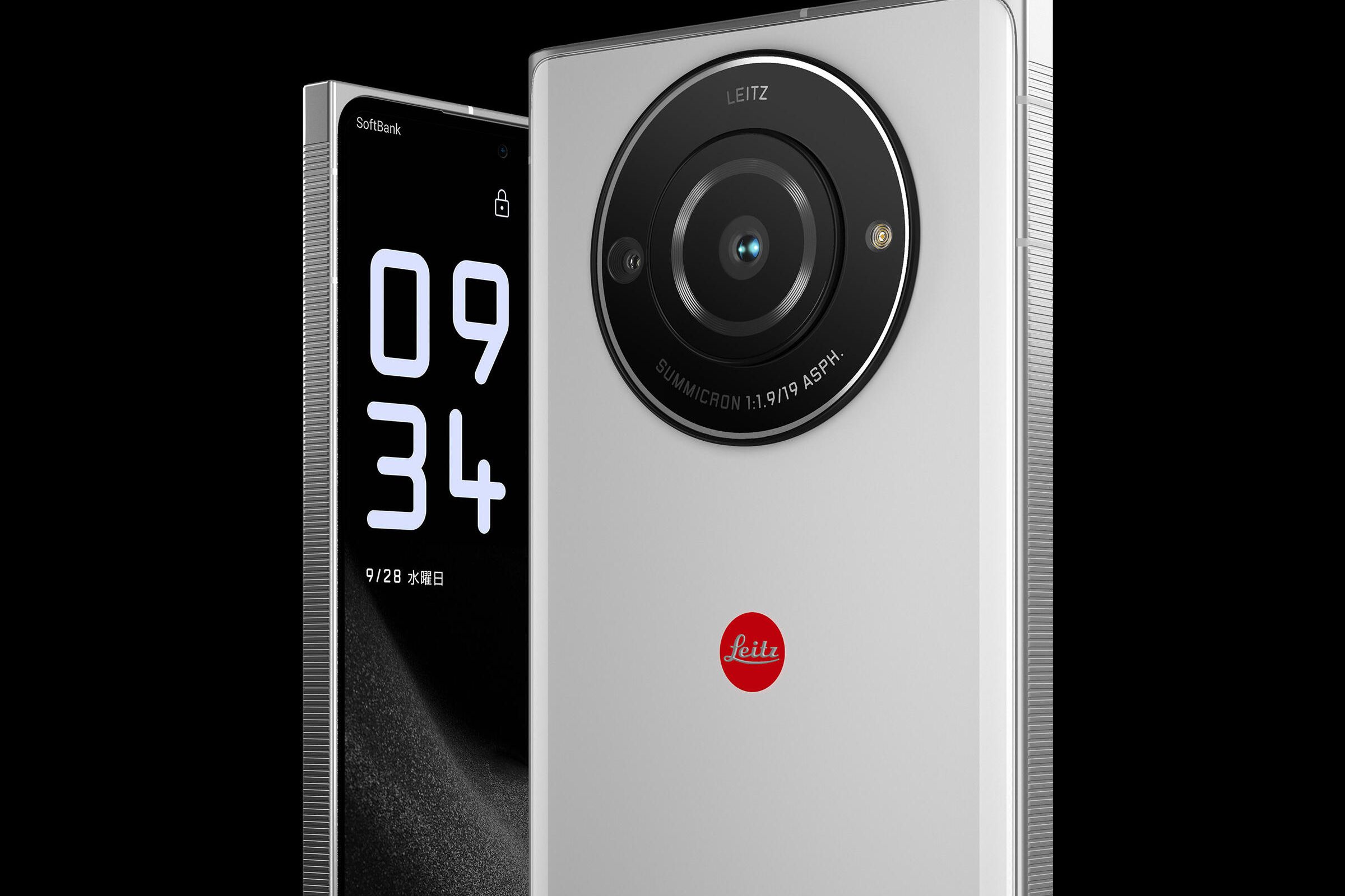 Render of the Leica Leitz Phone 2 rear and front panels.