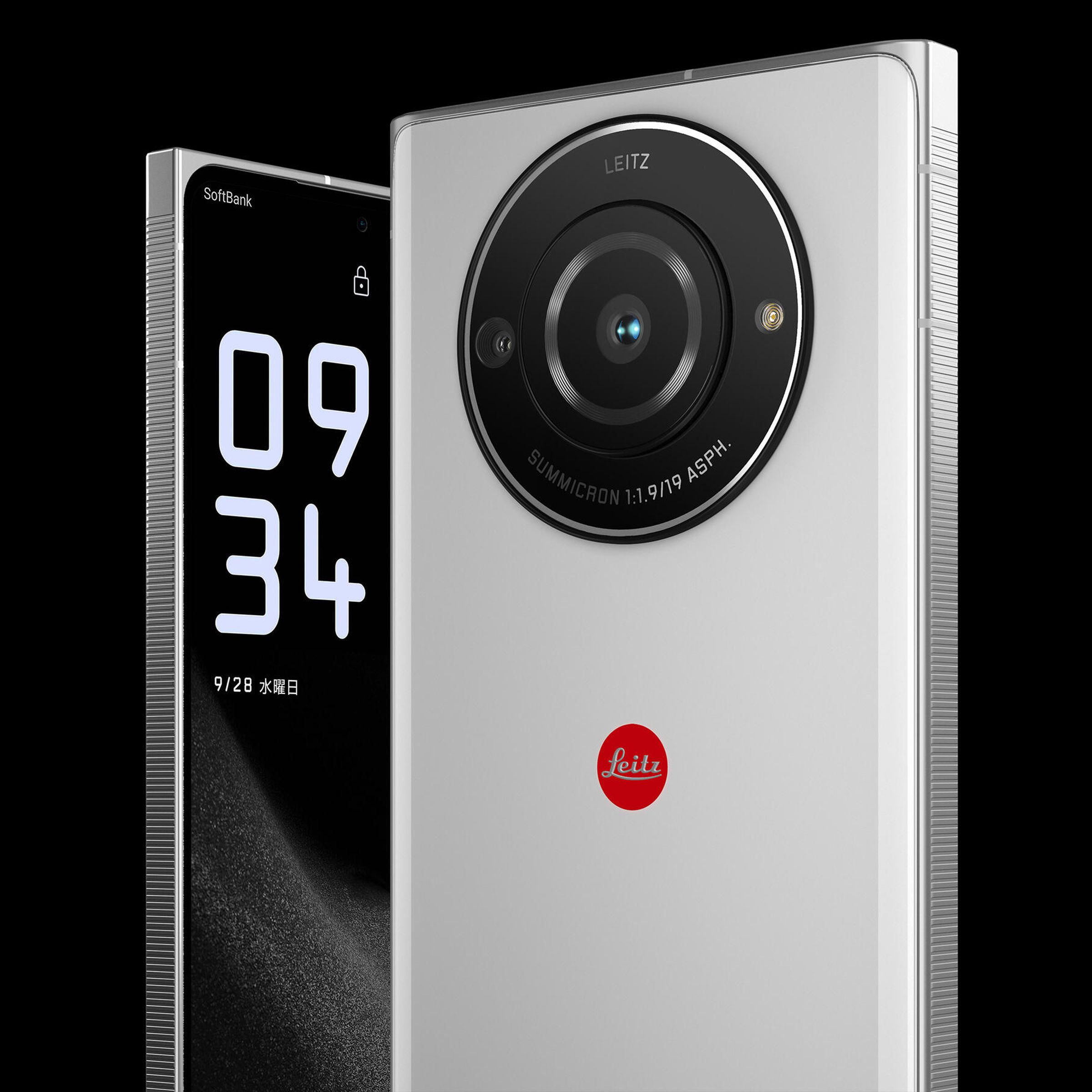 Render of the Leica Leitz Phone 2 rear and front panels.