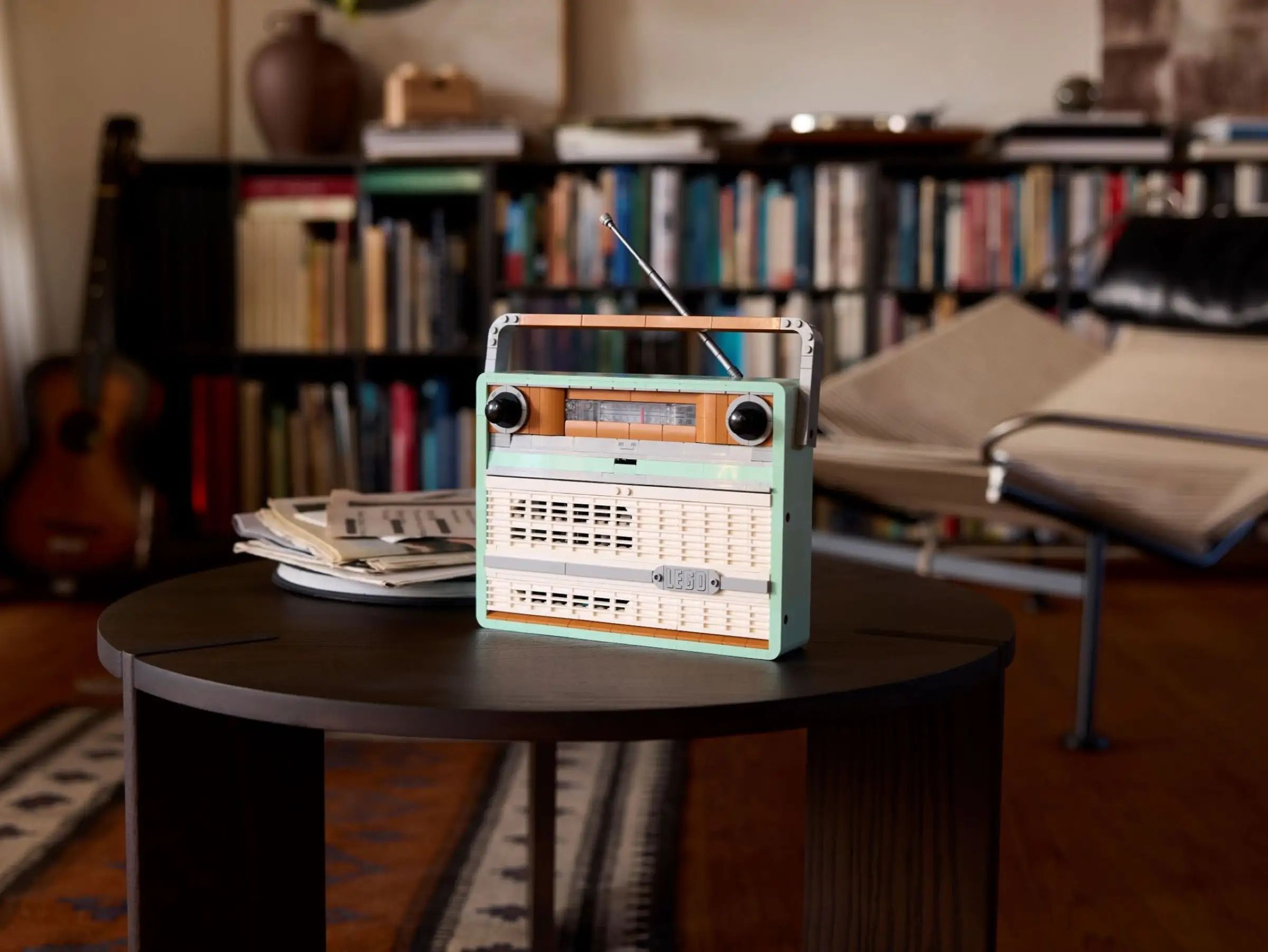 <em>Lego’s Retro Radio has the right vibe for the room.</em>